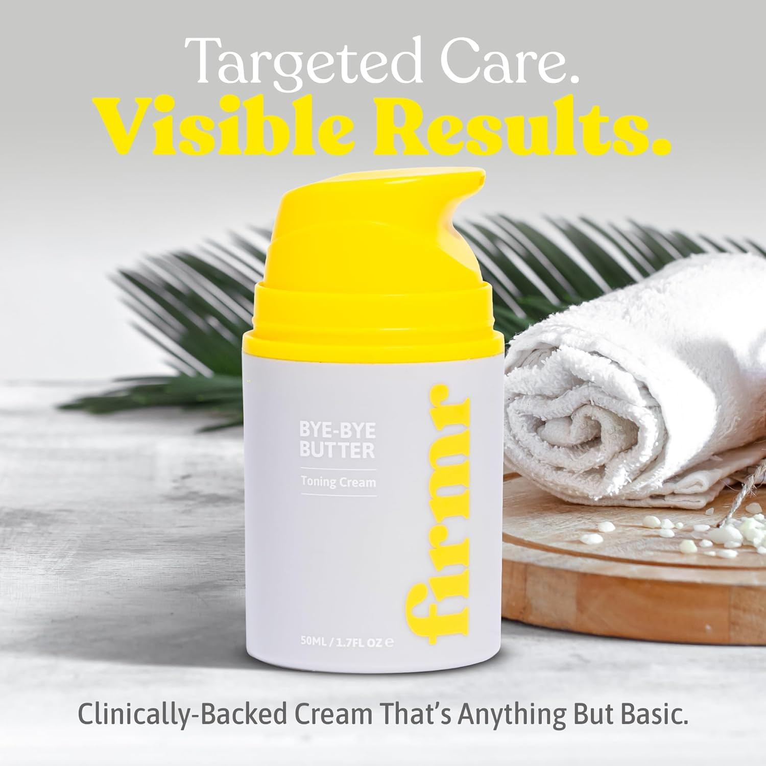 Firmr Bye-Bye Butter Toning Cream - Cellulite Removal & Stretch Mark Cream with Celery Stem Cells - Naturally Hydrates, Retains Moisture, Boosts Elasticity, Strengthens Skin Barrier &ndash; 50Ml/1.7 Fl.Oz.