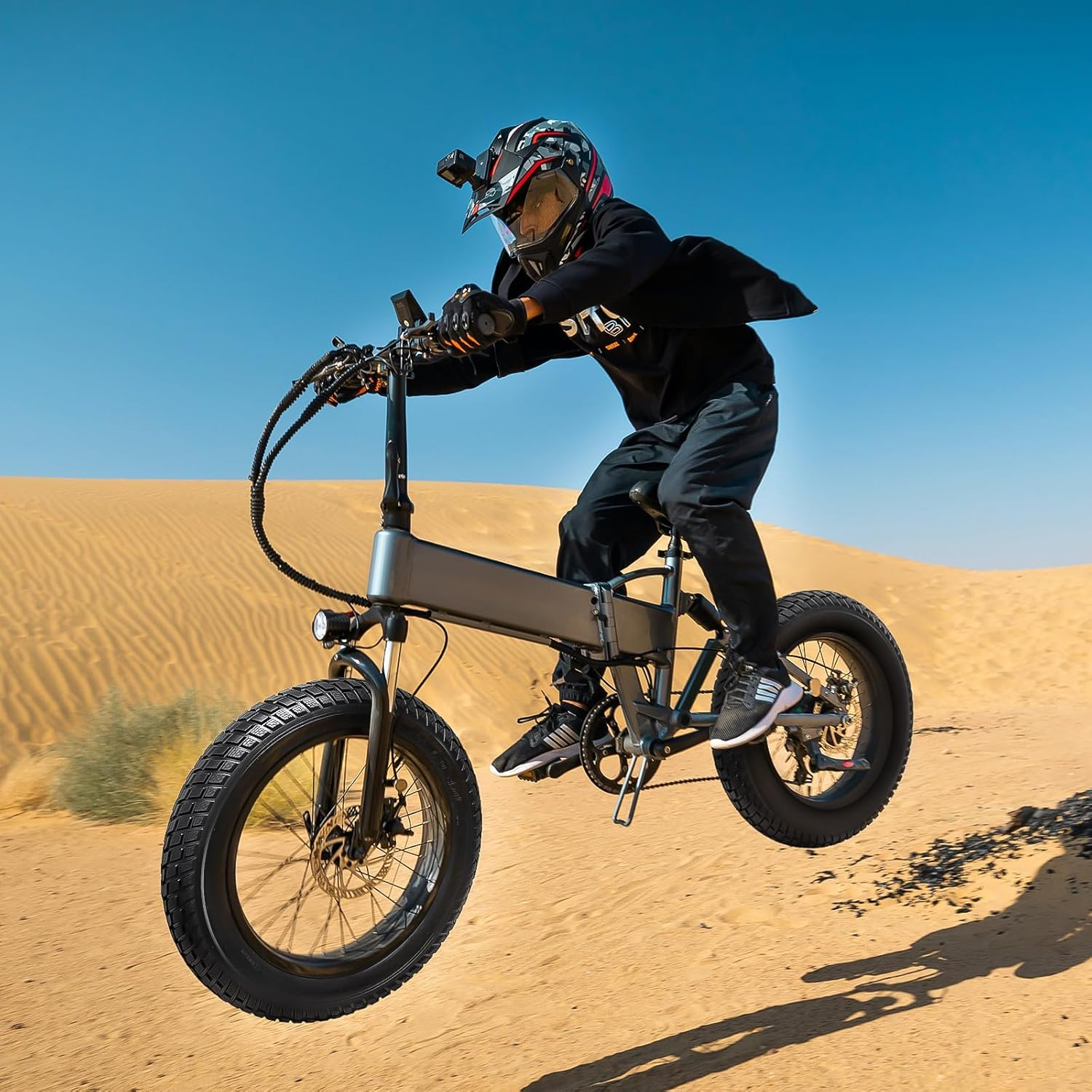 Yunscm 2 Pack 60TPI 20" Bike Fat Tyres 20X4.0 ETRTO 98-406 and 20 Inch Heavy Duty Bike Tubes Schrader Valve, Compatible with E-Bike Bicycle Tyres 20X4.0 Tires and Tubes (S-910) image number 5