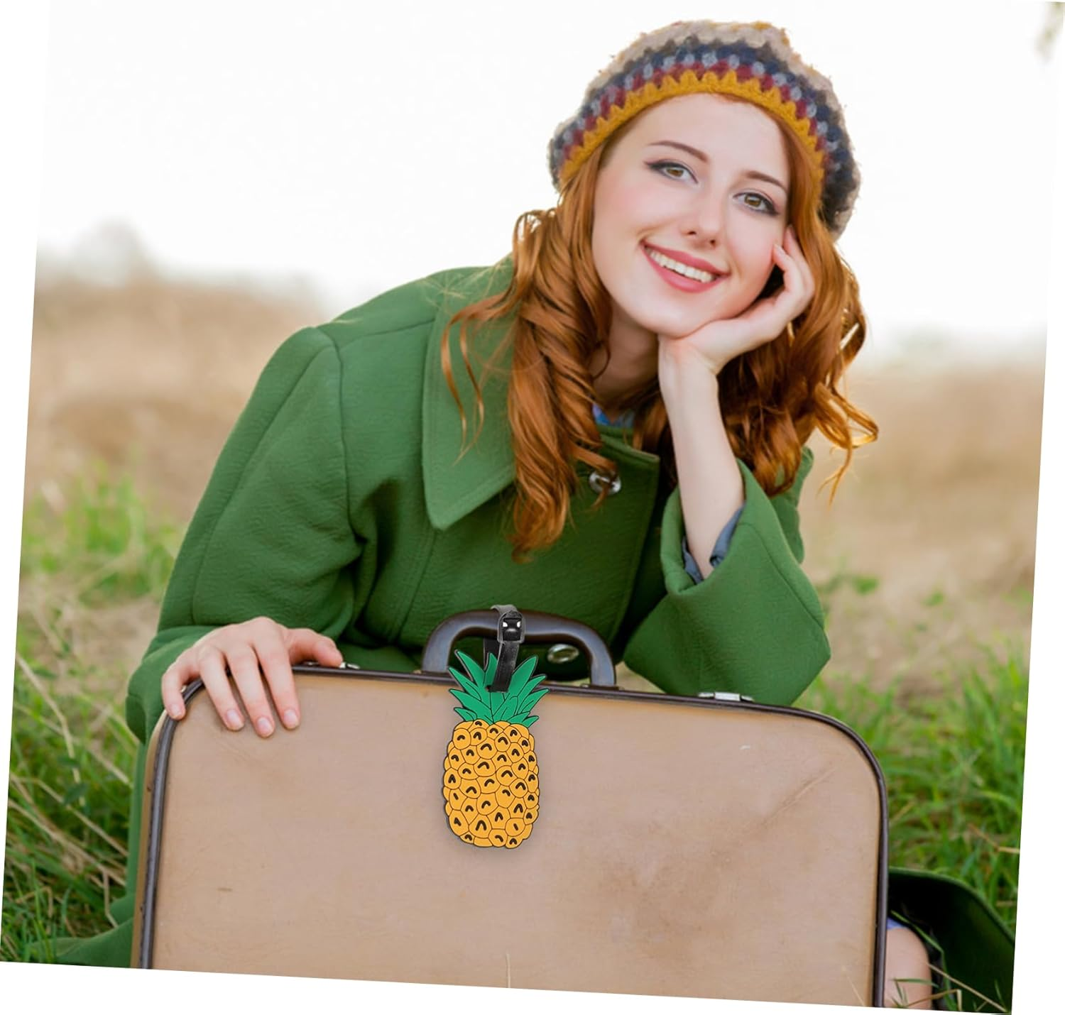 VALICLUD 10Pcs Cute Cartoon Luggage Tags Set Flamingo Ice Cream Soft PVC Travel Tags for Suitcases for Boys and Girls Adults Fun Identification Labels for Airport Travel