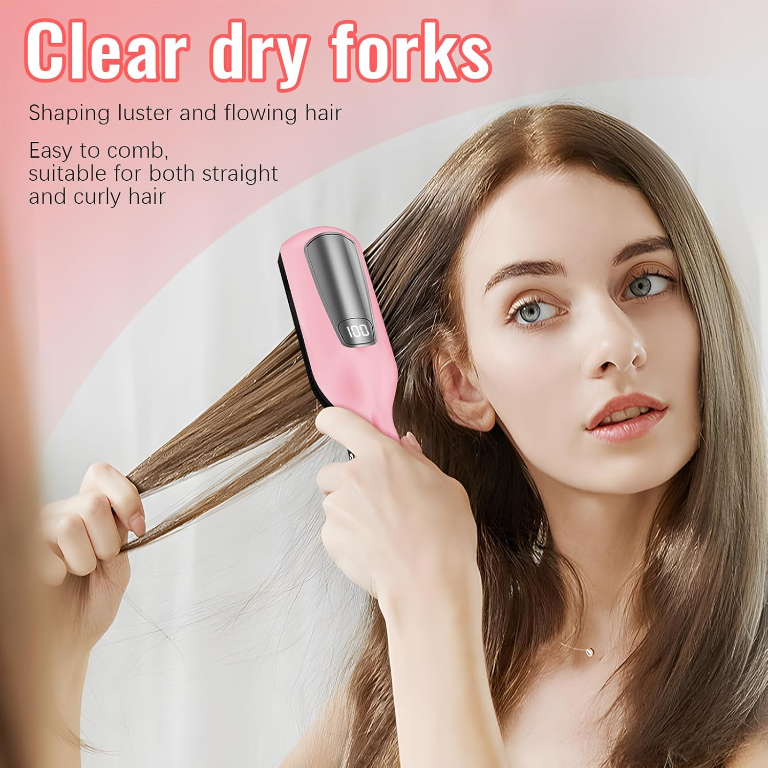 Split End Remover, Mini Cordless Hair Trimmer with Split Ends, Removes Split Ends and Broken Hair Ends Quickly and Effectively, with LED Indicator, Portable Wireless Split Ends Hair Trimmer Removes image number 4
