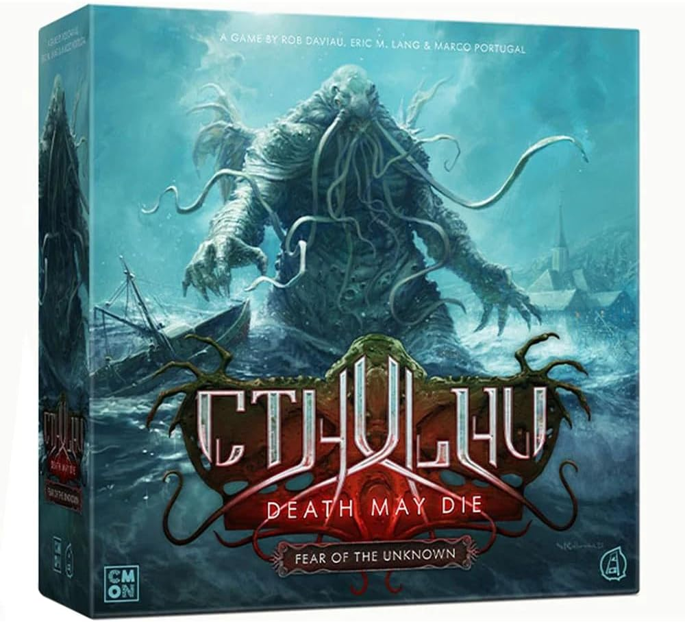 Asmodee North America Cthulhu: Death May Die Fear of the Unknown Board Game for 1-5 Players, Ages 13+