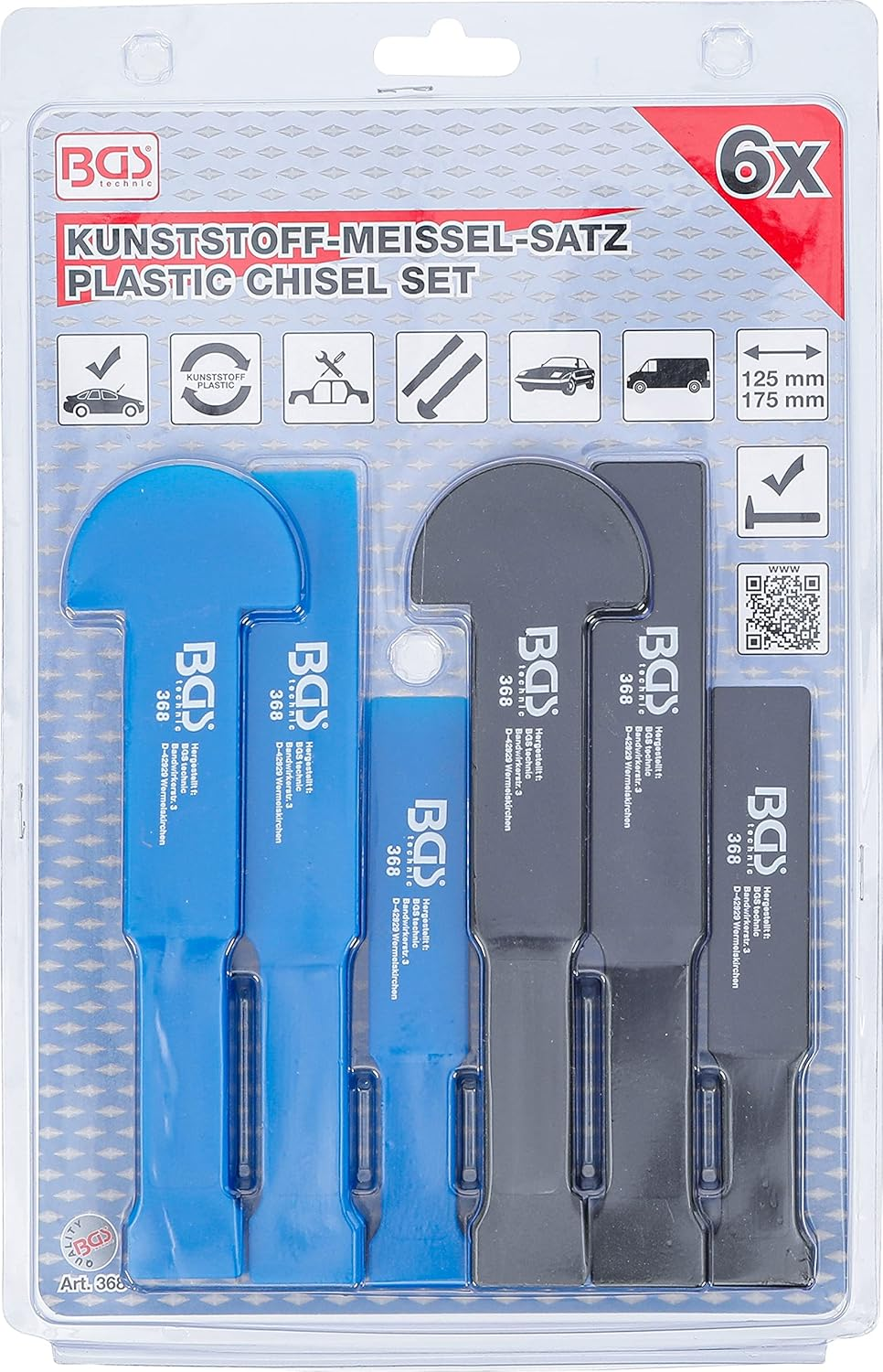 BGS 368 | Plastic Chisel Set 6 Pcs. image number 1