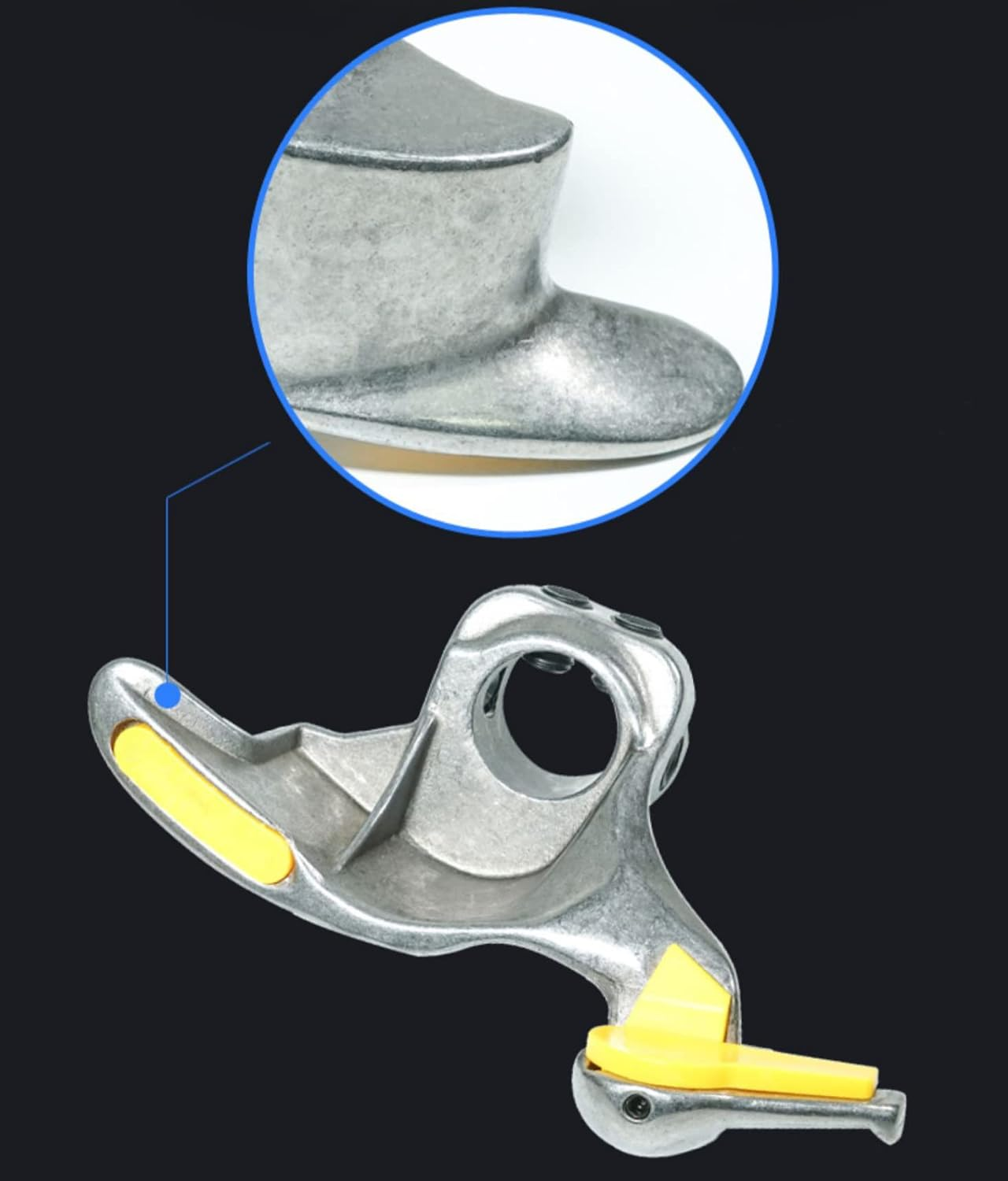 28MM Manual Tire Changer Tool, Mount Head, Motorcycle Car Steel Tyre Changer Mount Demount Duck Head Accessory with 3 Rubber Pads image number 4