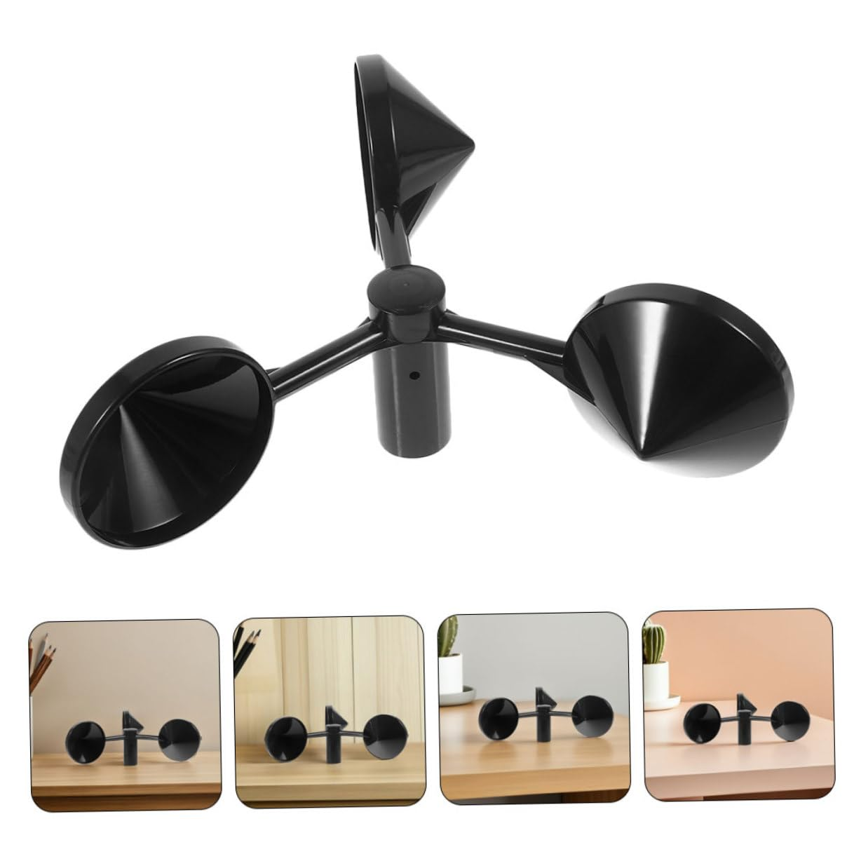 SEWACC 3Pcs Cup Anemometer Wind Speed Portable Handheld Wind for Outdoor Use Quick Response Airflow Measurement for Meteorological HVAC image number 2