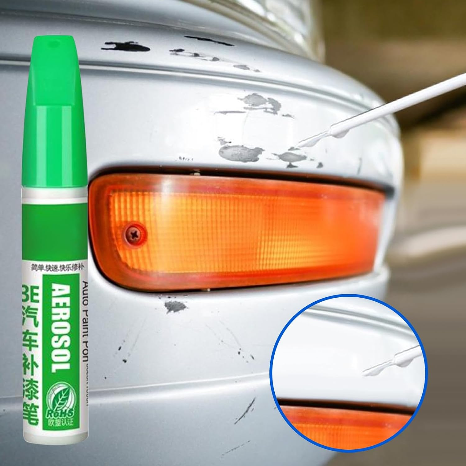 Paint Pen for Car - Scratch-Filling Car Paint Repair Pen,12Ml Markers Quick-Drying High-Adhesion for Truck Wheel Rim Metal Marking Wood Model Painting Art Crafts - Silver image number 4
