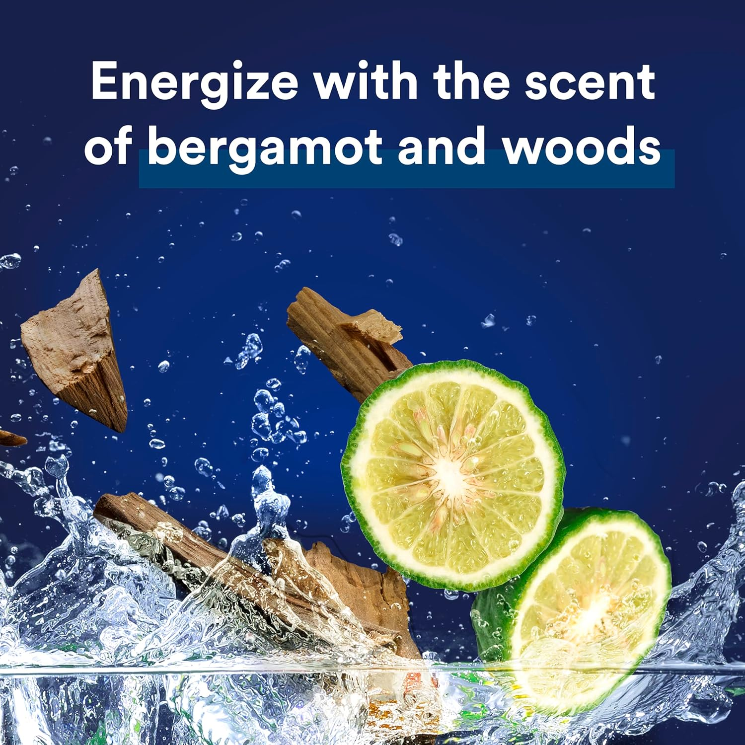 Suave Men Moisturizing Body & Face Wash, Energizing Sport with Bergamot & Wood Scent, No Parabens, No Phtahaltes, 18 Oz Pack of 6 image number 4