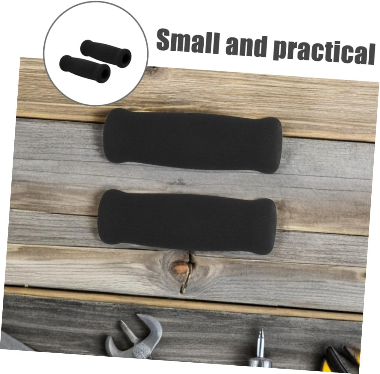 2Pcs Thickened Non-Slip Crutch Handle Grips for Elderly Comfortable Breathable Foam Cane Wraps Easy Install Ergonomic Walking Stick Handle Covers for Relief and Secure Grip