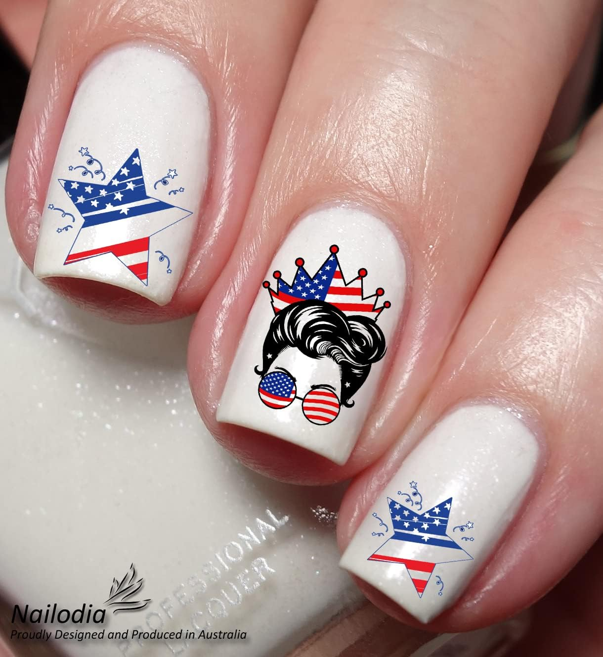 USA Independence Day 4Th July Nail Art Decal Sticker image number 2