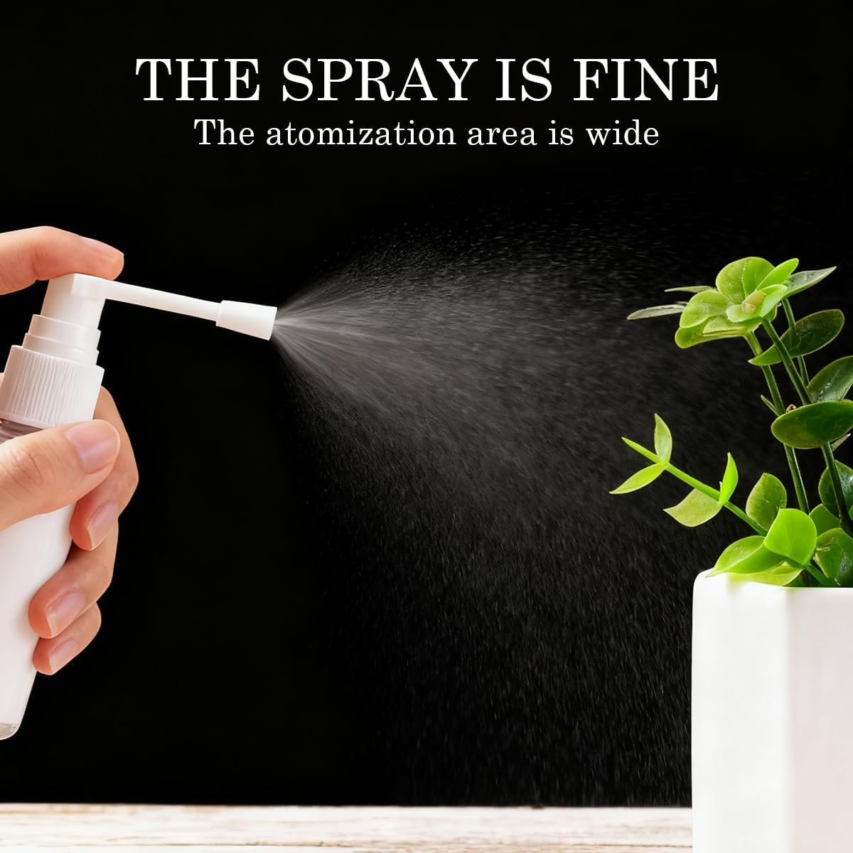 UPSTORE 3PCS 1Oz(30Ml) Plastic Nasal Spray Bottle with 360 Degree Rotation Refillable Empty Throat Sprayer Pump Cleaning Container Travel Sized Sub Cosmetic Bottle (White) image number 2