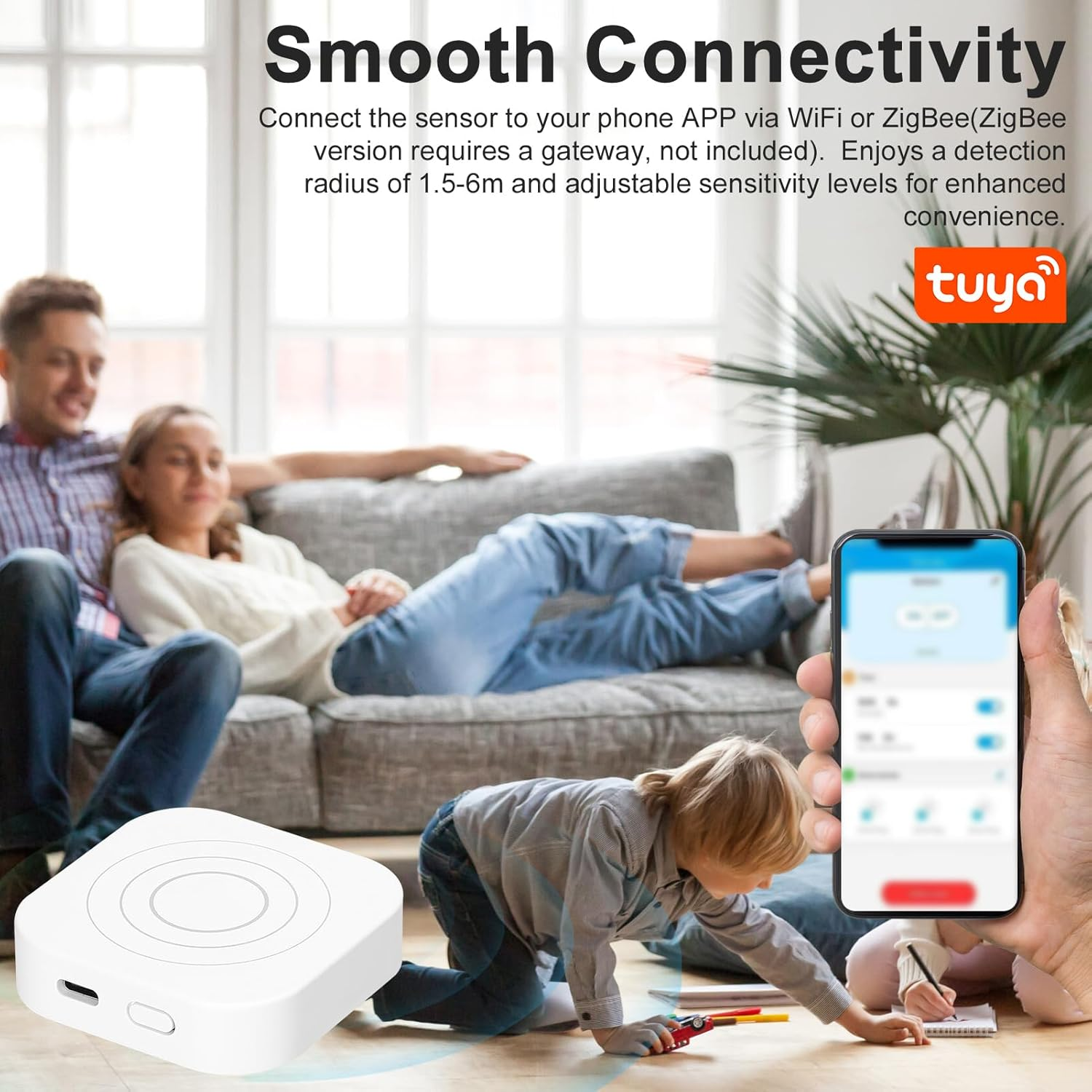 Human Presence Sensor Tuya Zigbee 24Ghz Millimeter Wave Radars Motion Detection Sensor for Home Safety and Automation image number 4