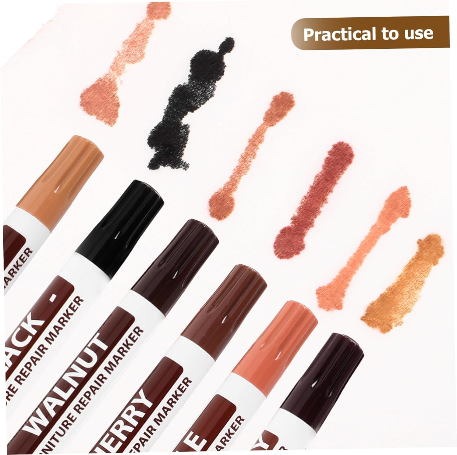 Alipis Wood Scratch Repair Markers Set Touch-Up Pens Multi Furniture Touch up Convenient for Home Repair image number 6