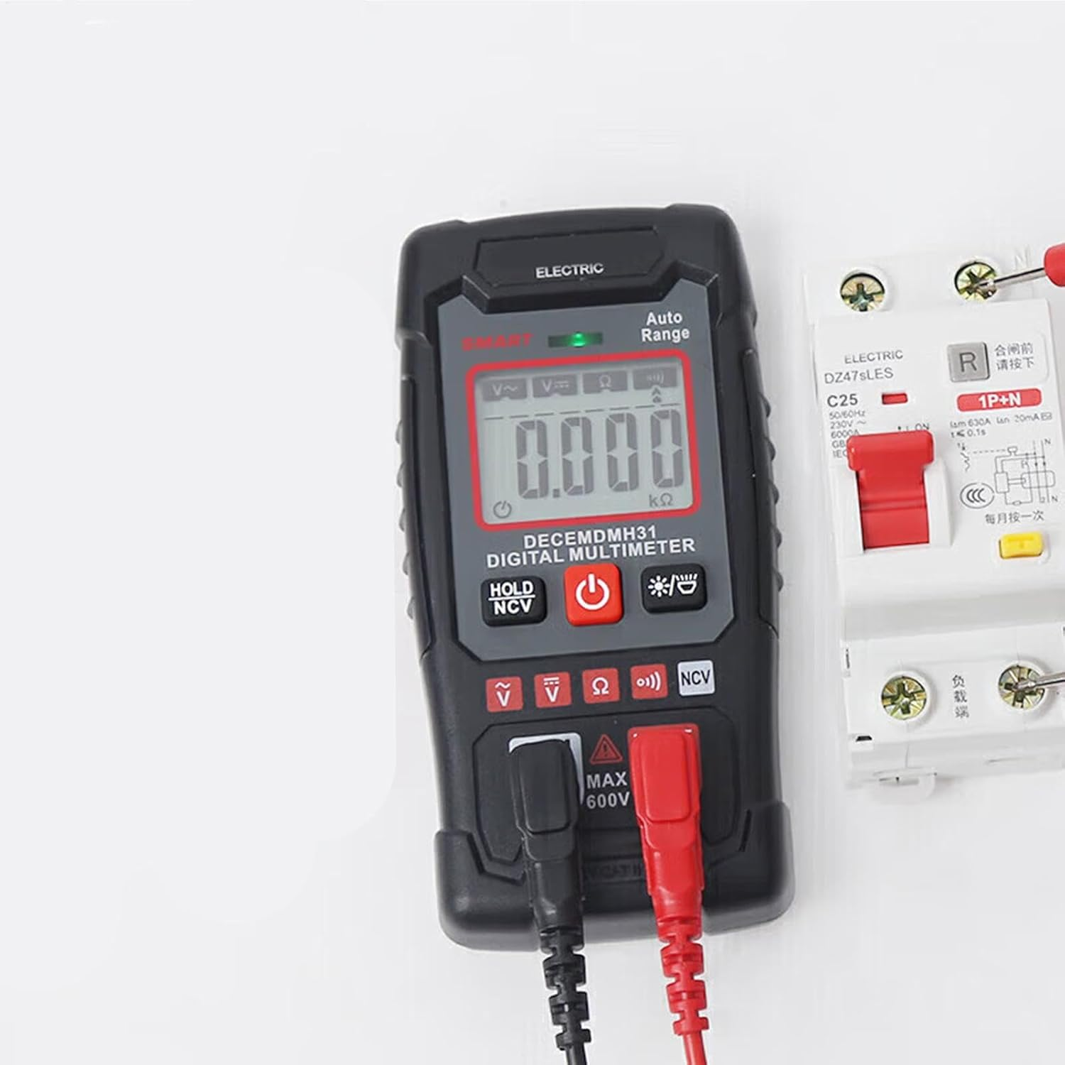 Digital Multimeter - High Precision Testing Tool | Intelligent Tester | DC AC Voltmeter, Ohm Volt Amp Meter and Continuity Test Diode Voltage Measurement for Household, Automotive image number 5