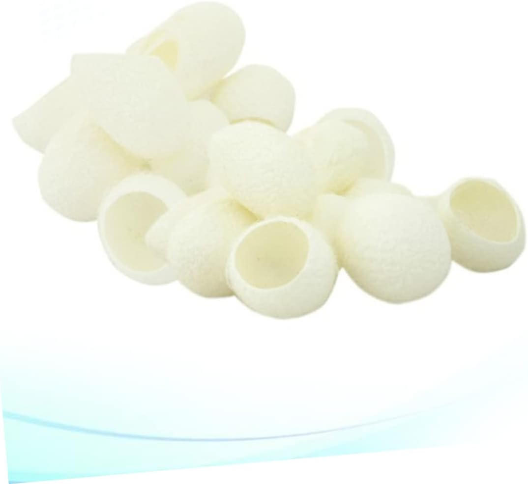 FOMIYES Natural Silk Facial Cleaning Balls 200Pcs for Skin Care Exfoliation and Blackhead Removal Gentle Scrub for Skin Types for Daily Use image number 5