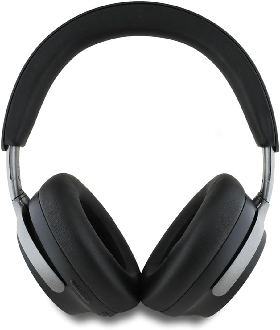 Guess Wireless Headphones with Studio Sound PU Leather Script Logo ANC/ENC (Black) image number 2