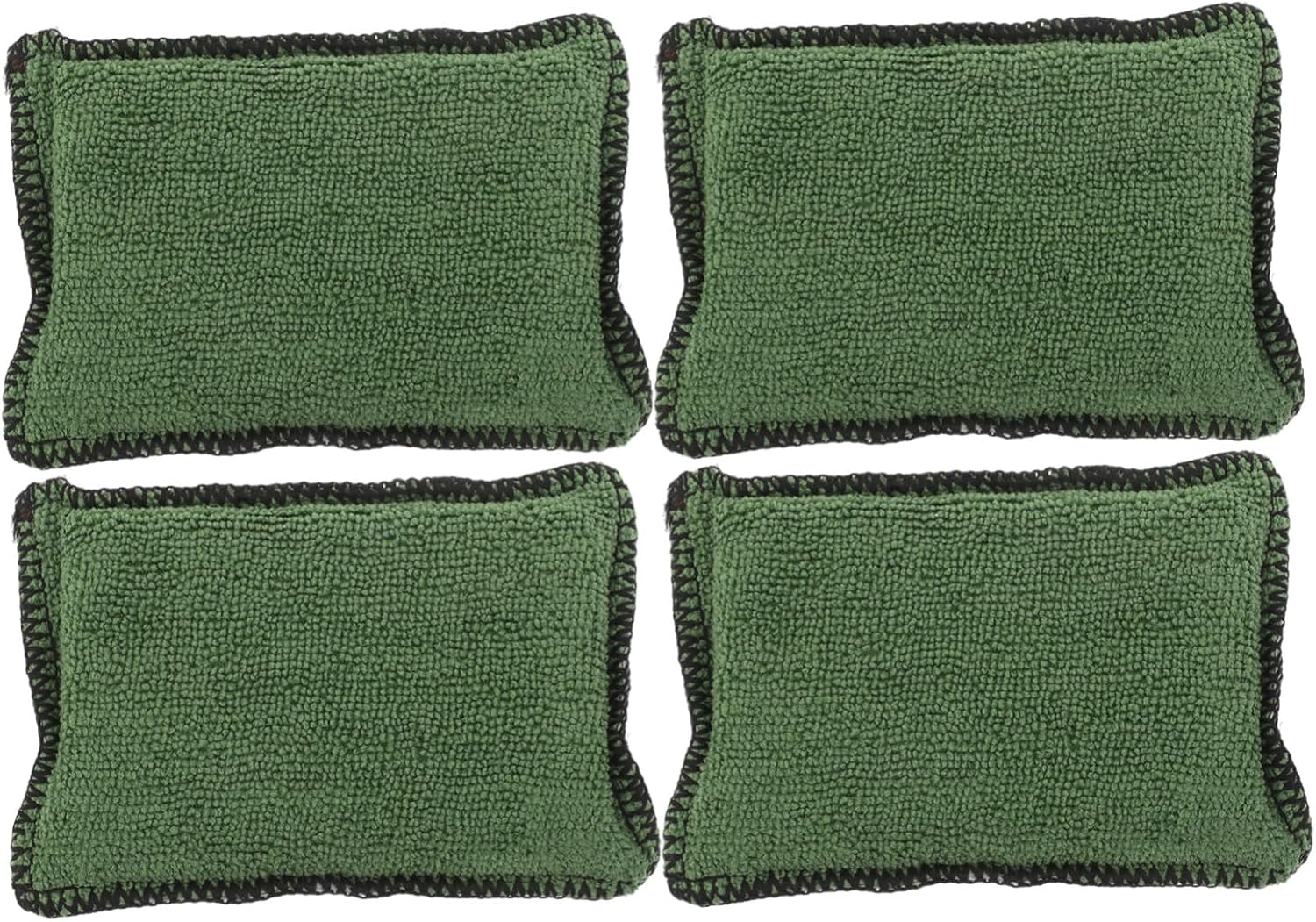 ARTSEWPLY 4Pcs Car Interior Cleaning Sponges Gentle Scratch Scrub Pads for Leather Vinyl Plastic Seats Dashboard Windows Compact Automotive Brush Tool for Windshield Truck Boat Motorcycle image number 1