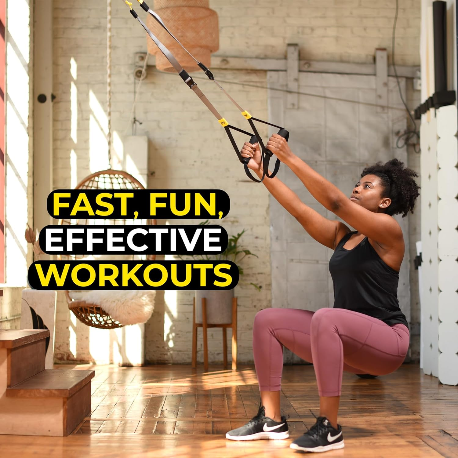 TRX GO Suspension Trainer System: Lightweight & Portable| Full Body Workouts, All Levels & All Goals| Includes Get Started Poster, 2 Workout Guides & Indoor/Outdoor Anchors image number 6