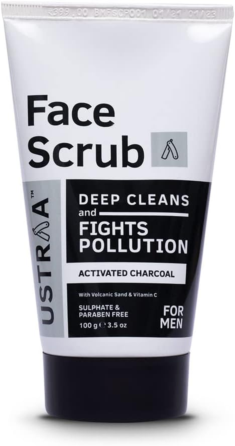 Ustraa Activated Charcoal Face Scrub - 100Gm image number 5