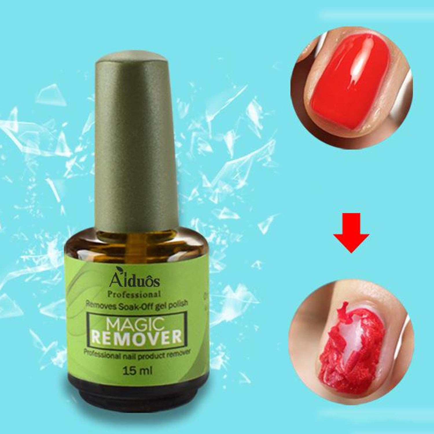 Nail Polish Remover,Professional Easily Quickly Removes Soak-Off for Gel Nail Polish image number 1