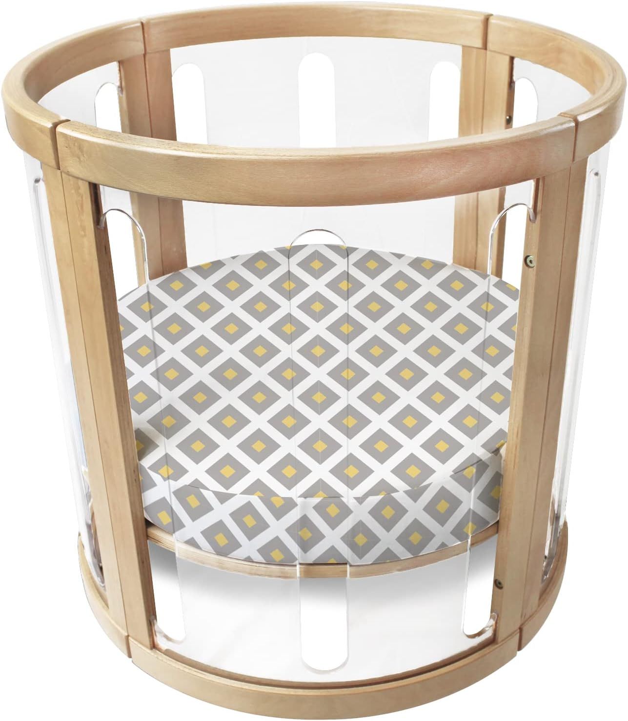 Babyhood Amani Bebe Organic Sheet, Lemon Twist (Pack of 2) image number 1