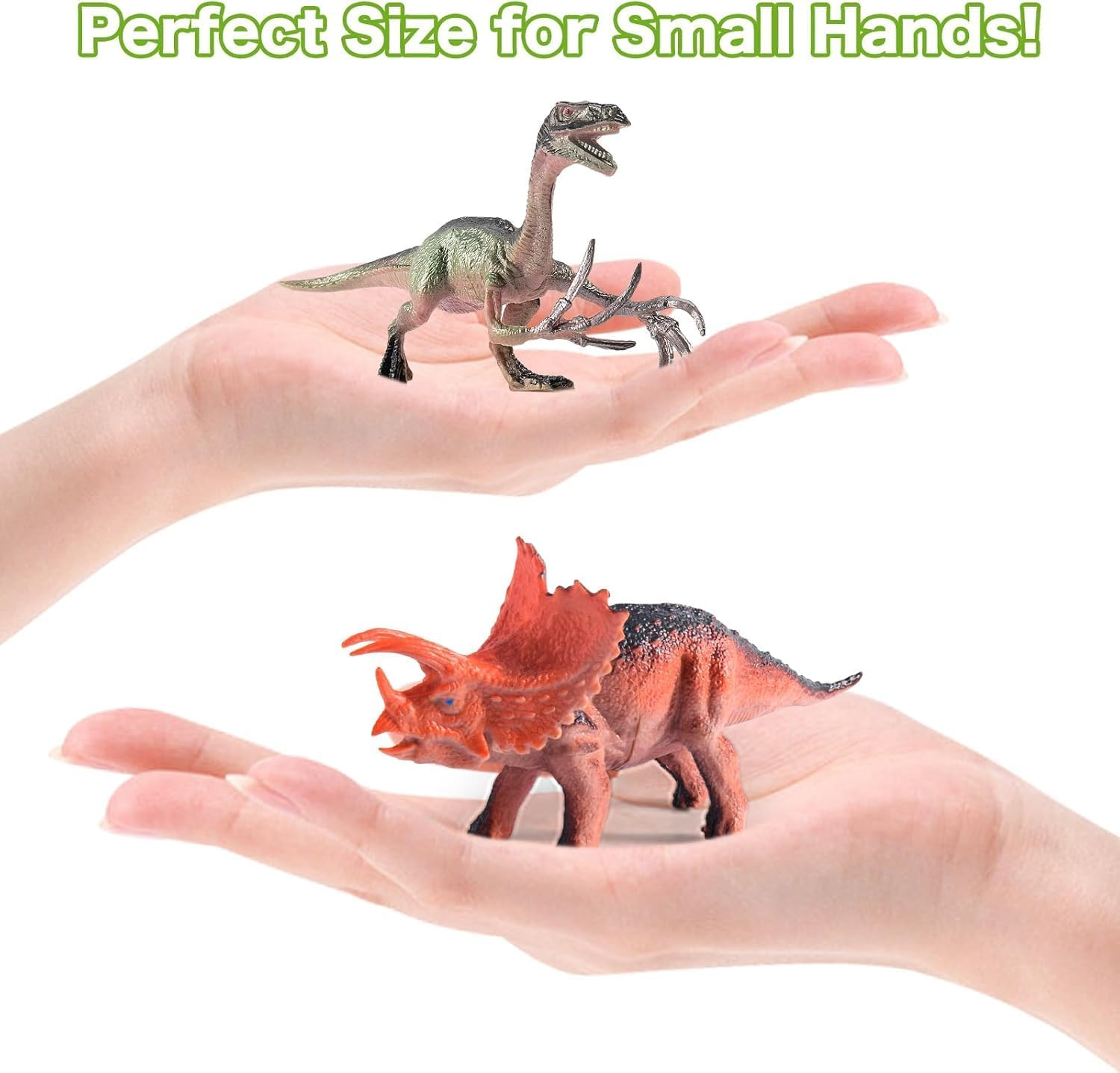 CKIKH Dinosaur Toys for Kids 45PCS Realistic Dinosaurs Figures with Eggs&Trees&Fence Playset to Create a Dino World,Educational Figures Great Choice for Toddler Boys & Girls image number 2