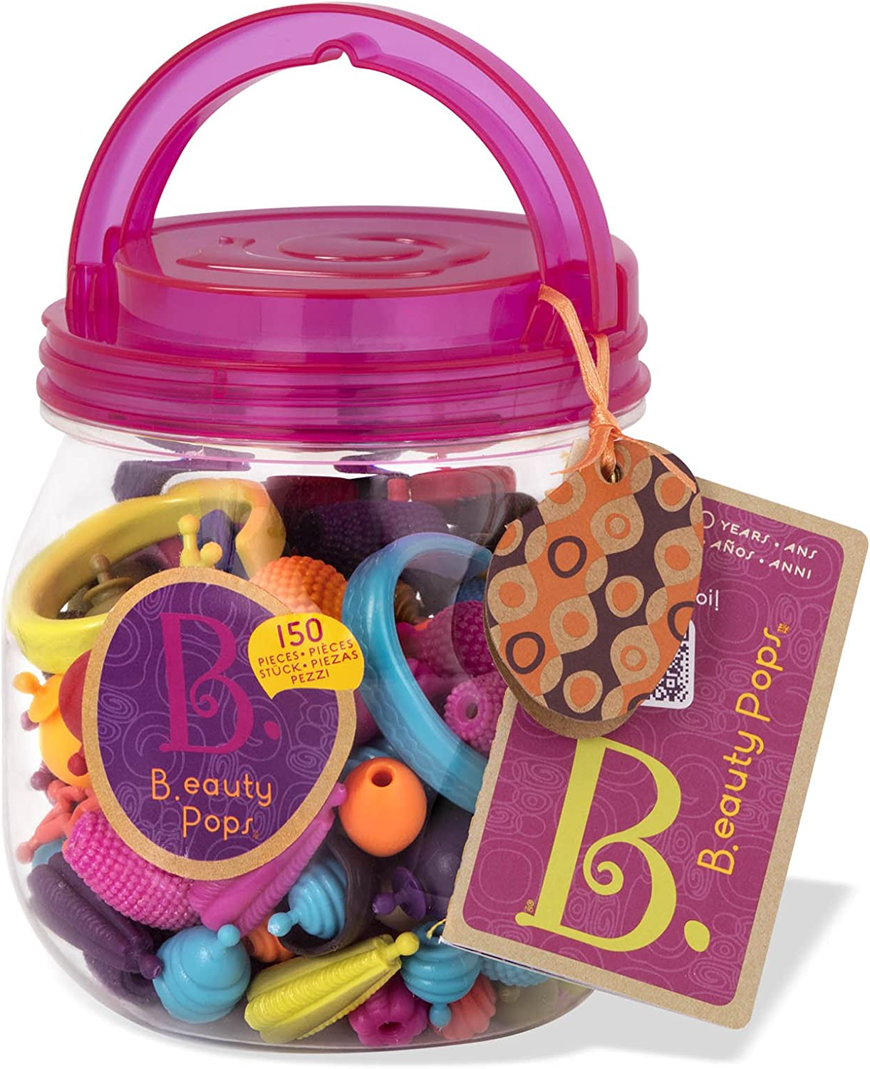 B. Toys &ndash; Pop Arty! 150 Pieces &ndash; Jewlery Making Kit &ndash; Creative Pop Snap Bead Set for Kids &ndash; DIY Craft Jewelry Making Kit &ndash; Necklaces, Rings, Bracelets &ndash; 4+ Years image number 6