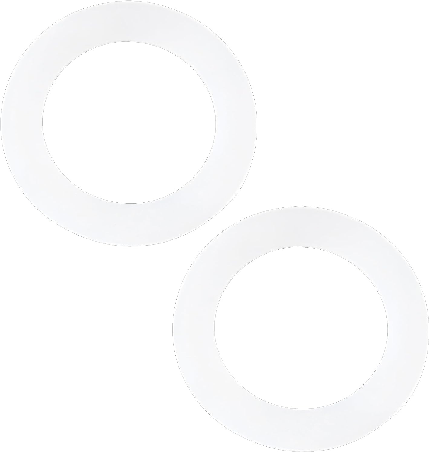 2 Pcs Silicone Flushing Valve Base Sealing Gasket Toilet Water Tank Seal 80X54X3Mm Compatible with Toto THU440-A THU451 10A-A White image number 3