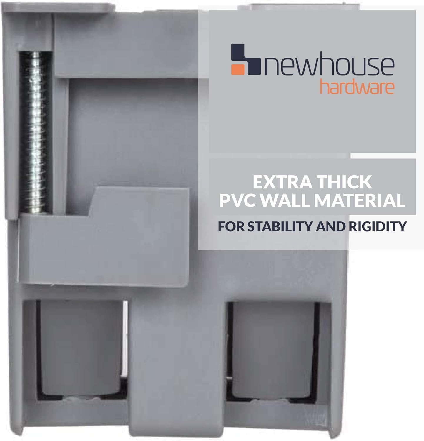 Newhouse Hardware 1-Gang PVC Old Work Electrical Outlet Box (12-Pack) | 14 Cu. In. Plastic Junction Box for Switches, GFCI, or Duplex Receptacle Outlet | Old Work Electrical Box for Home Improvement