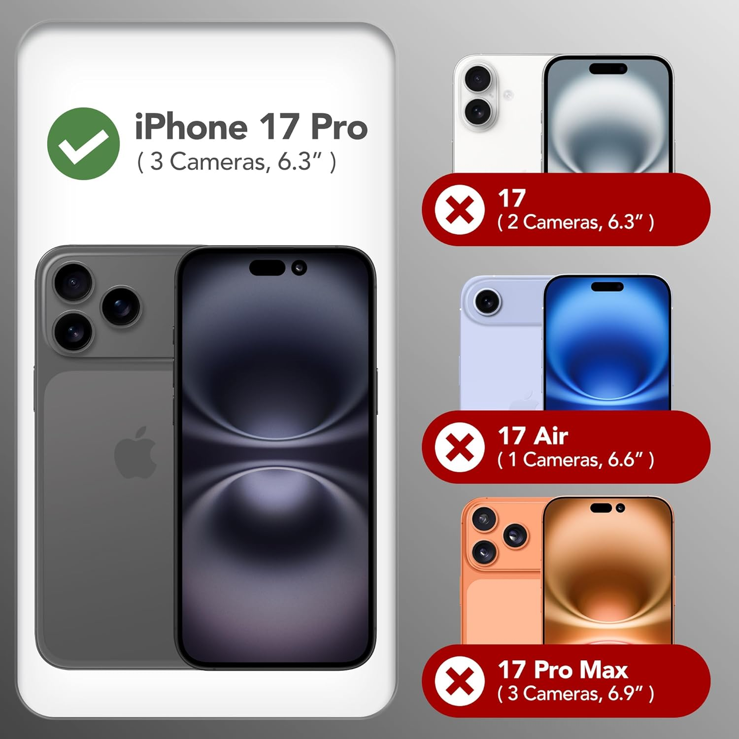 GONEZ Magnetic Iphone 17 Pro Case, Compatible with Magsafe, [Screen Protector + Camera Lens Protector], Anti-Scratch Shockproof Protective Cover for Mobile Phones, 6.3 Inch, Calke Green