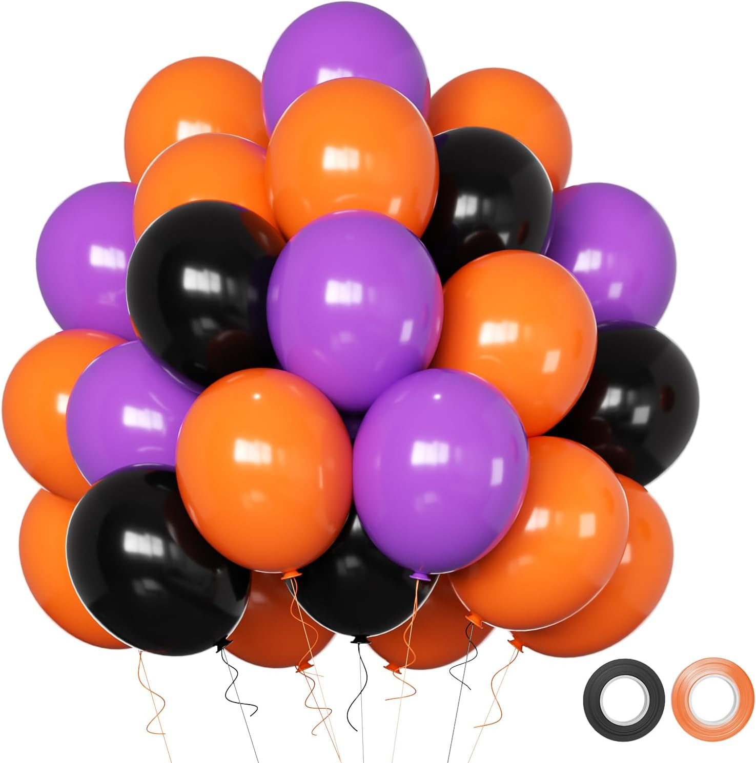 Pink and Rose Gold Party Balloons, 60Pcs 12 Inch Hot Pink White Rose Gold Confetti Latex Balloons for Birthday Wedding Baby Showe Gender Graduation Anniversary Party Decoration