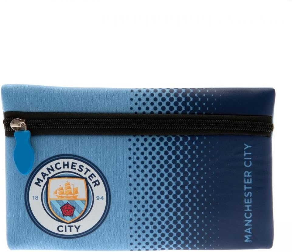 Manchester City Football Club Manchester City FC Official Crest Design Pencil Case Pouch image number 3
