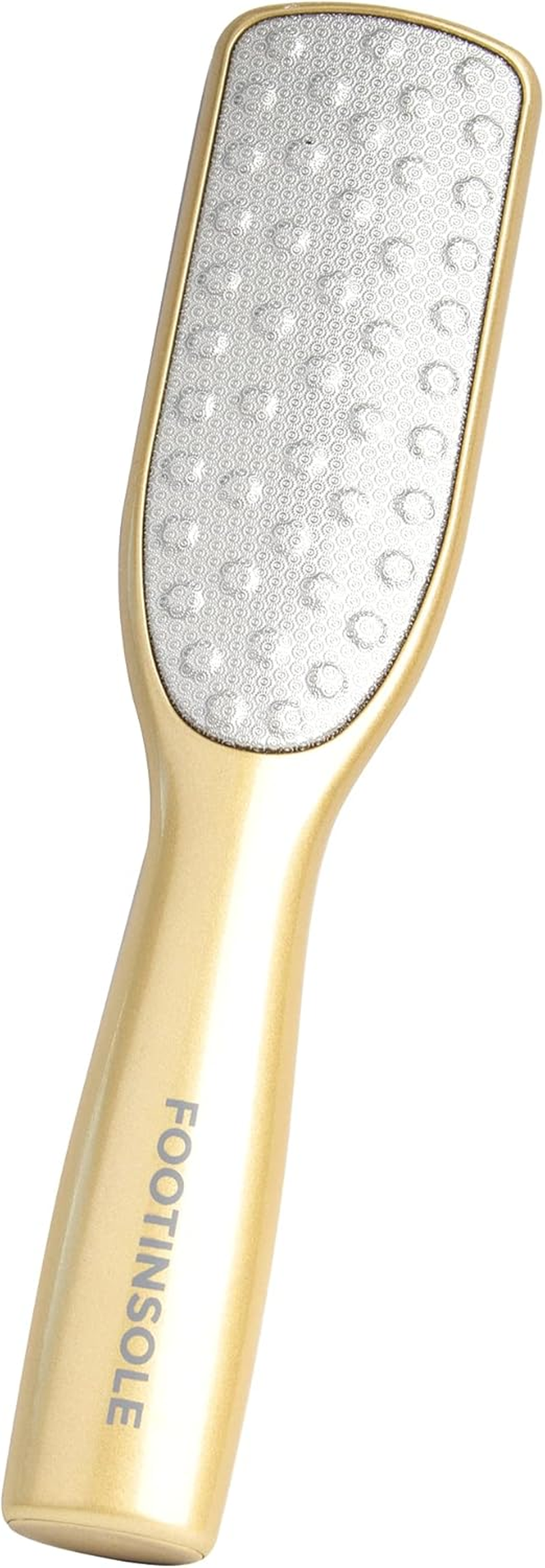 Dual Sided Foot Files Callus Remover - Foot Care Pedicure Stainless Steel File to Removes Hard Skin on Wet or Dry Feet (Gold)