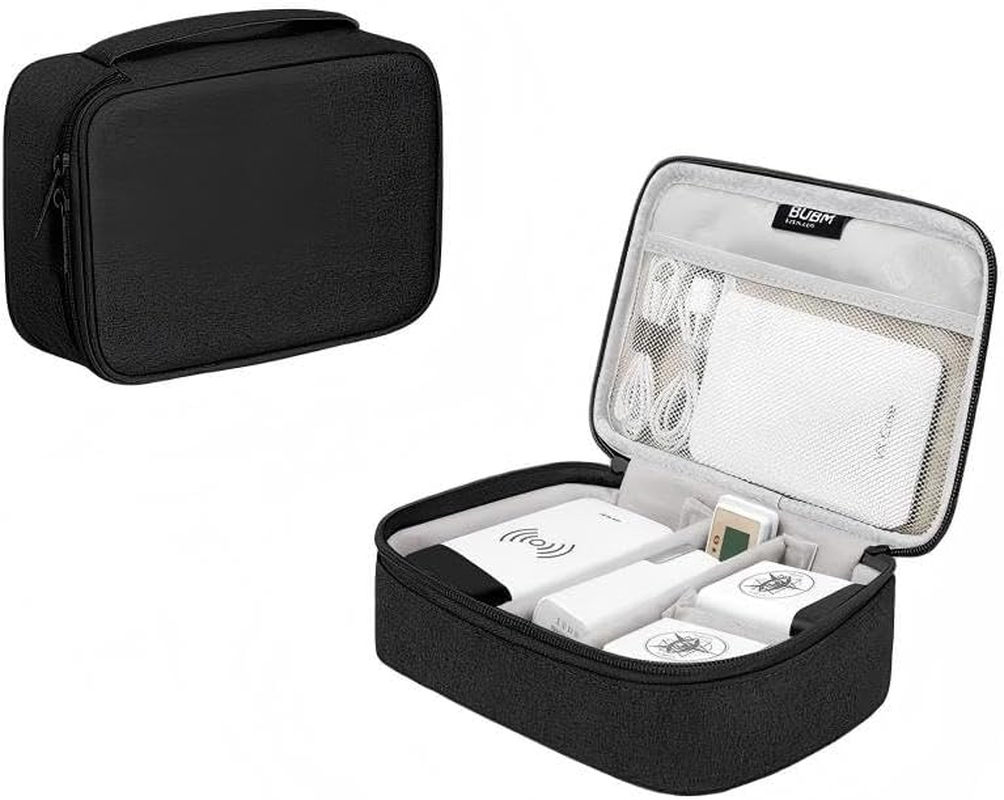 Electronics Organizer Travel Case,Electronic Accessories Storage Bag,Portable Waterproof Cable Organizer Bag,Travel Cord Organizer Bag for Small Charging Cord Storage,Cables,Sd Card (Grey)