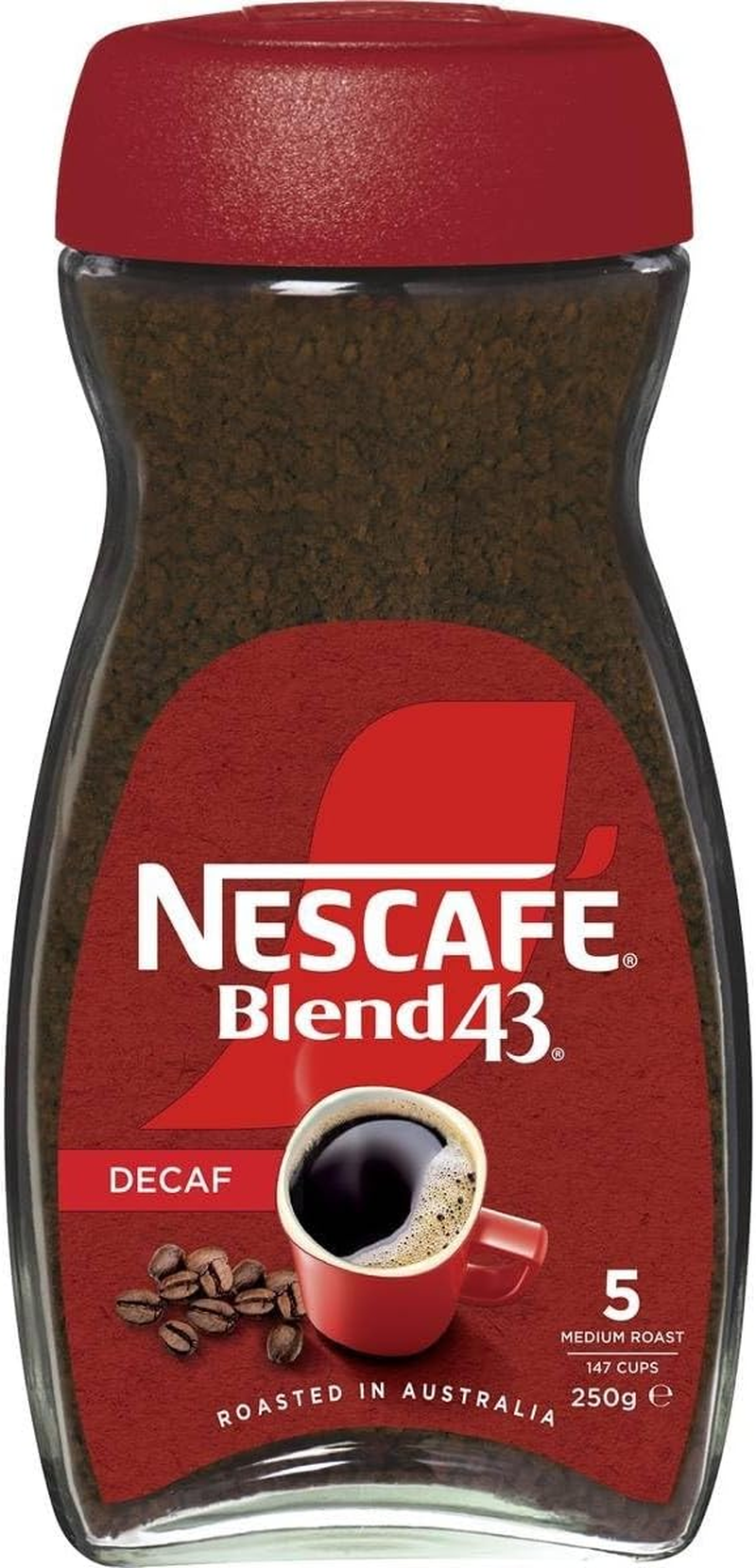 Nescaf&eacute; Blend 43 Decaffeinated Coffee 250 G image number 1
