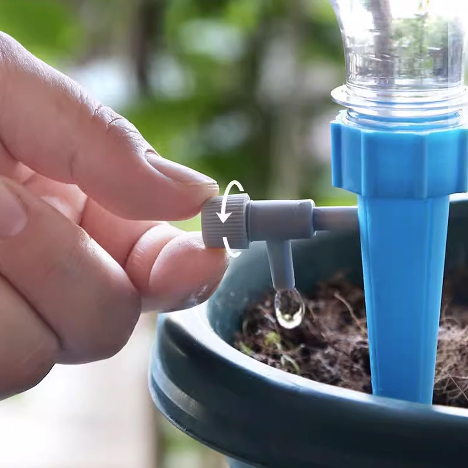 2Pcs Drip Irrigation System Drippers Self Watering Spikes Plant Flower