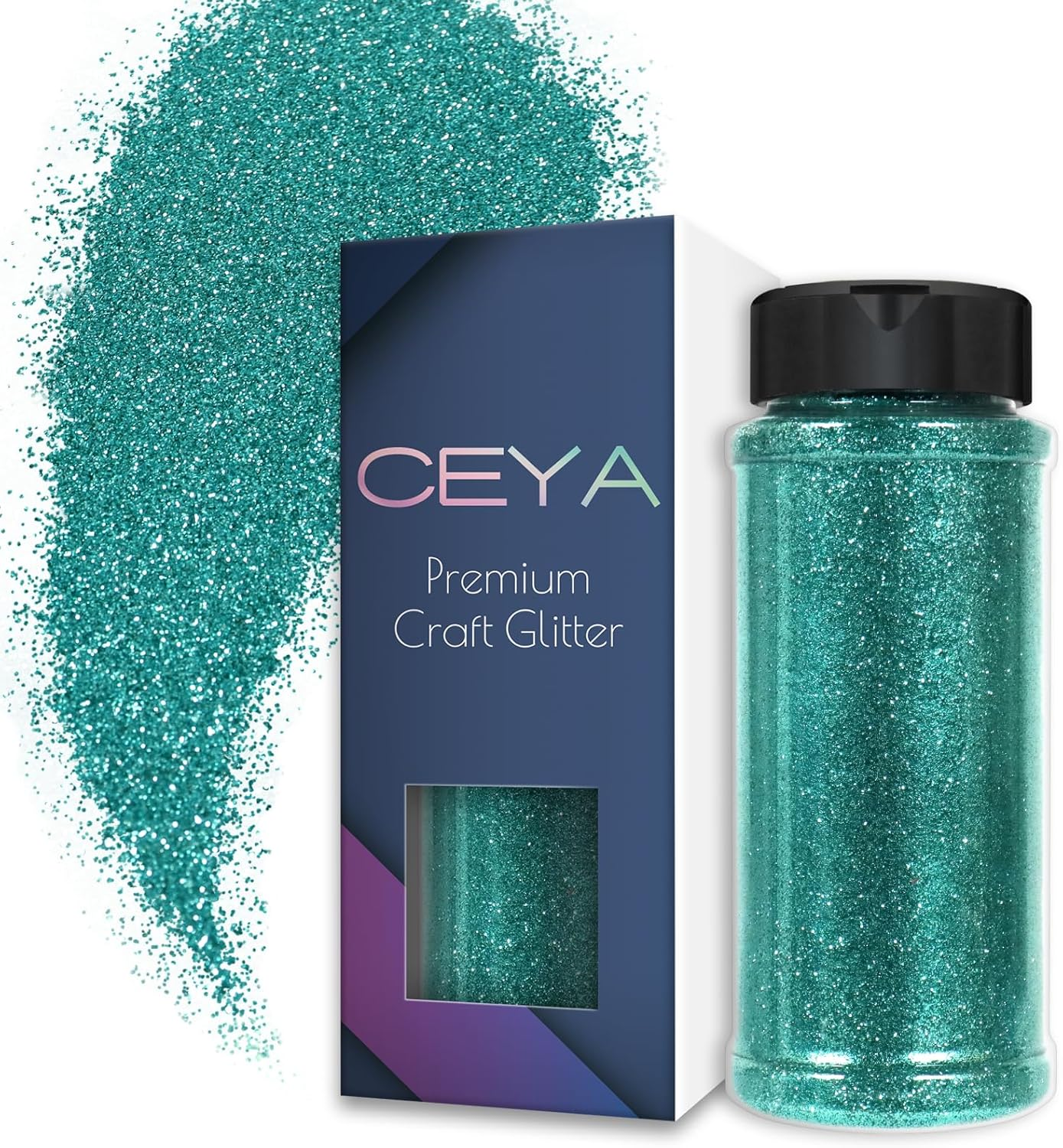 Ceya 3.8Oz/ 110G Ultra Fine Glitter Powder Silver Glitter 1/128&rdquo; 0.008&rdquo; 0.2Mm for Slime Epoxy Resin Craft Tumbler Jewelry Nail Art Festival Makeup Scrapbook Painting Wedding Cards