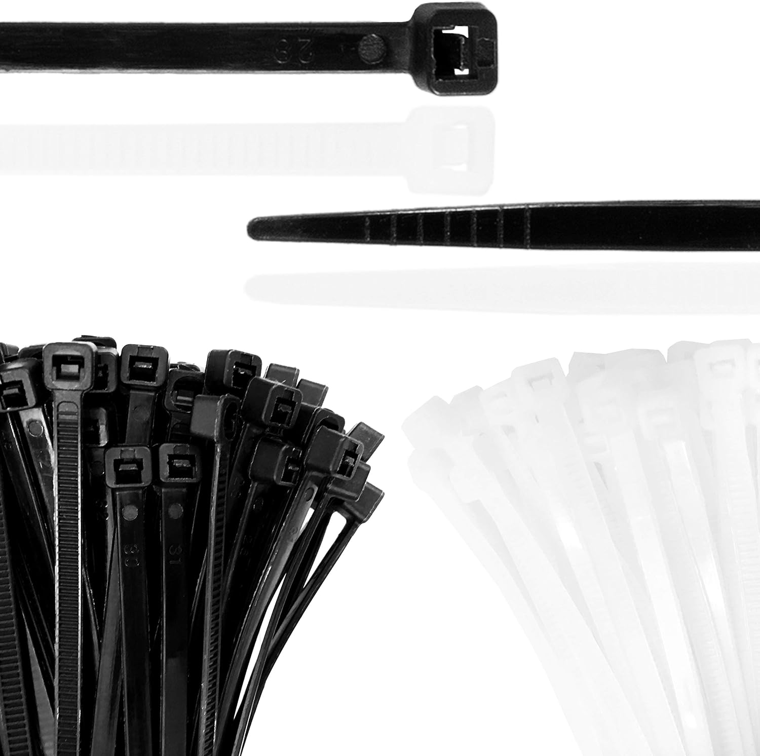 BEADNOVA Cable Tie Wraps Zip Ties Heavy Duty for Cables and Cords(10 Inch, Black, 100Pcs)