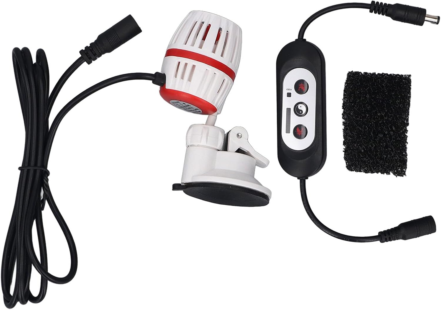 Aquarium Wave Maker, 4 Gears Adjustable Circulation Pump for Saltwater and Freshwater Fish Tank, Power Head (Black) (White) image number 4