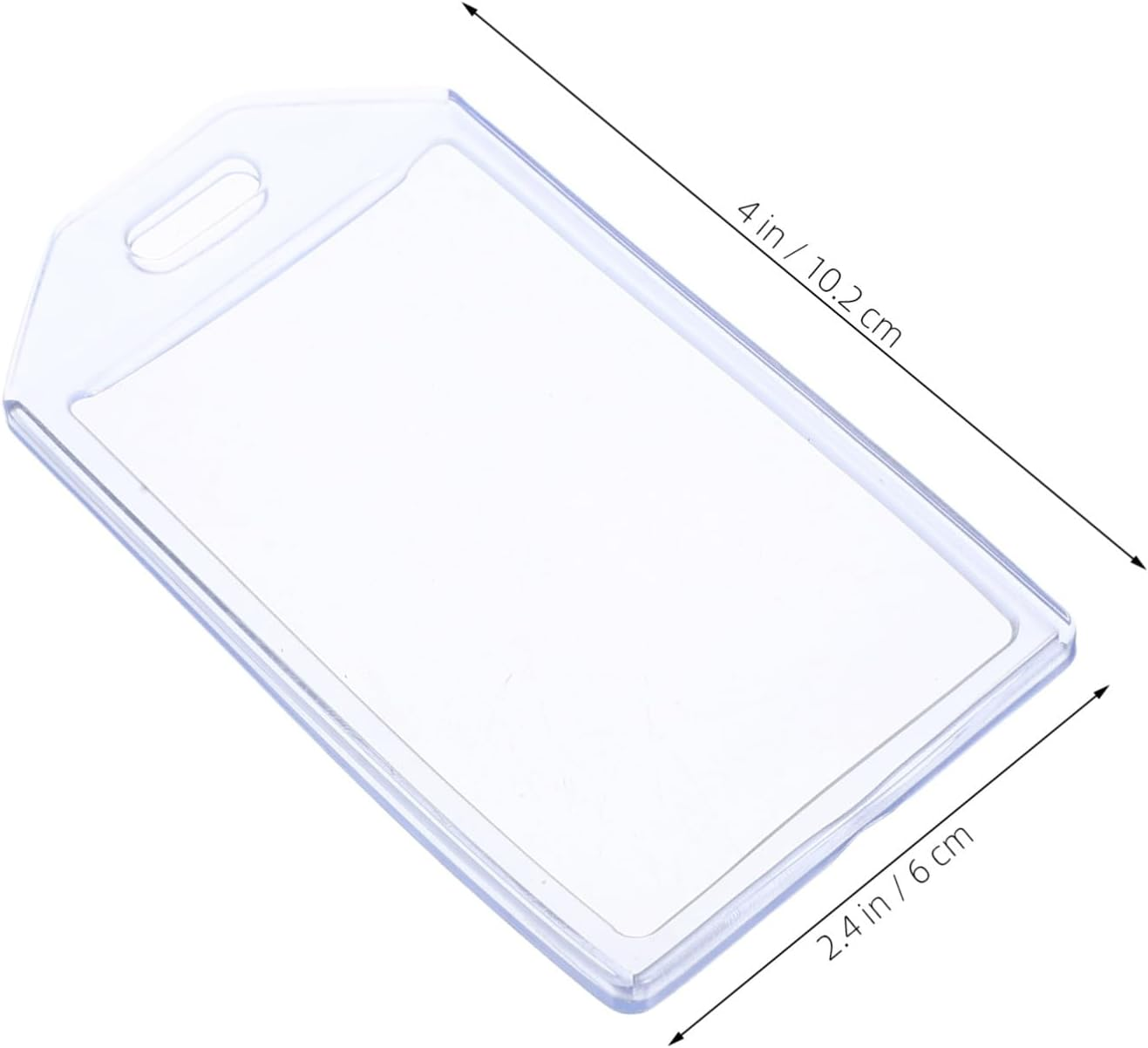 VILLCASE 10 Pcs Baggage Travel Tags Luggage Identifiers Suitcase Label Luggage Id Tags PVC Transparent image number 5