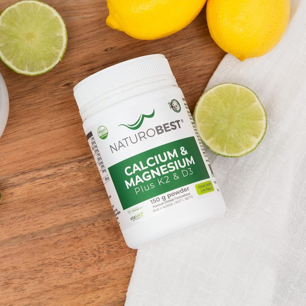 Naturobest Calcium & Magnesium plus K2 & D3 Powder 150 G image number 3