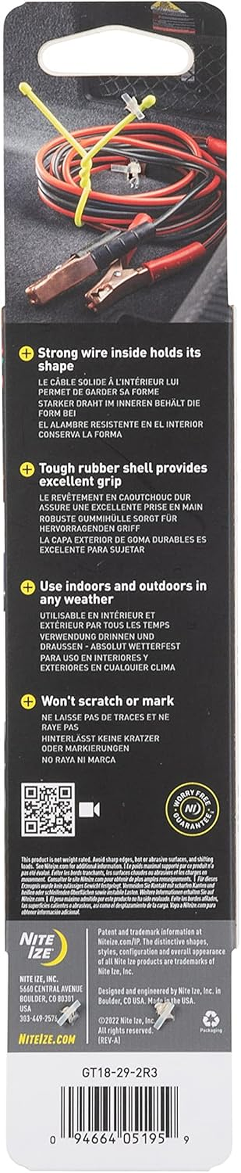 Nite Ize GT18-29-2R3 Original Gear Tie, 18", Coyote, 2 Pack, Made in the USA image number 2