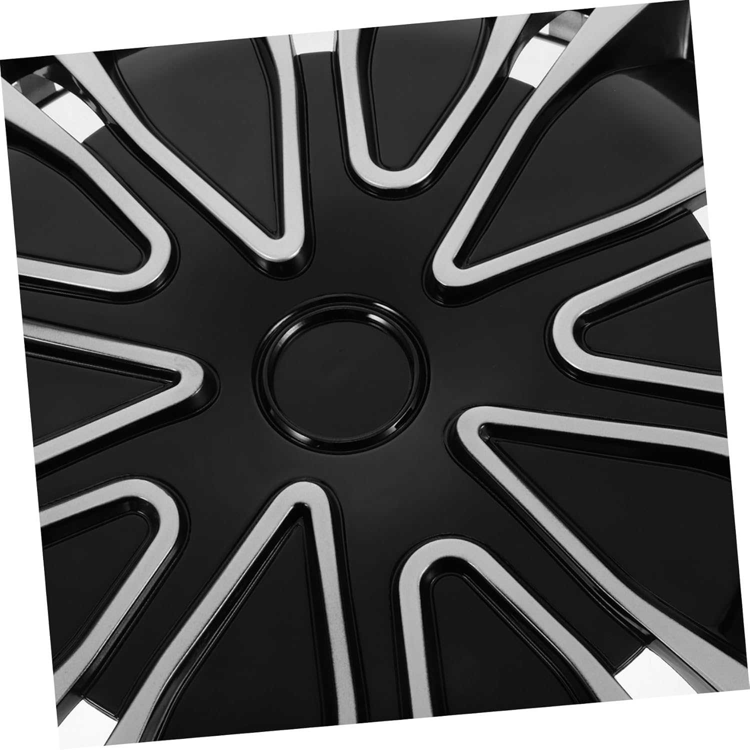 Alipis Decorative Wheel Hub Covers Replacement Hubcaps for 18.3-Inch Steel Rims Silver Black Automotive Truck SUV Wheel Rim Cover Car Accessories