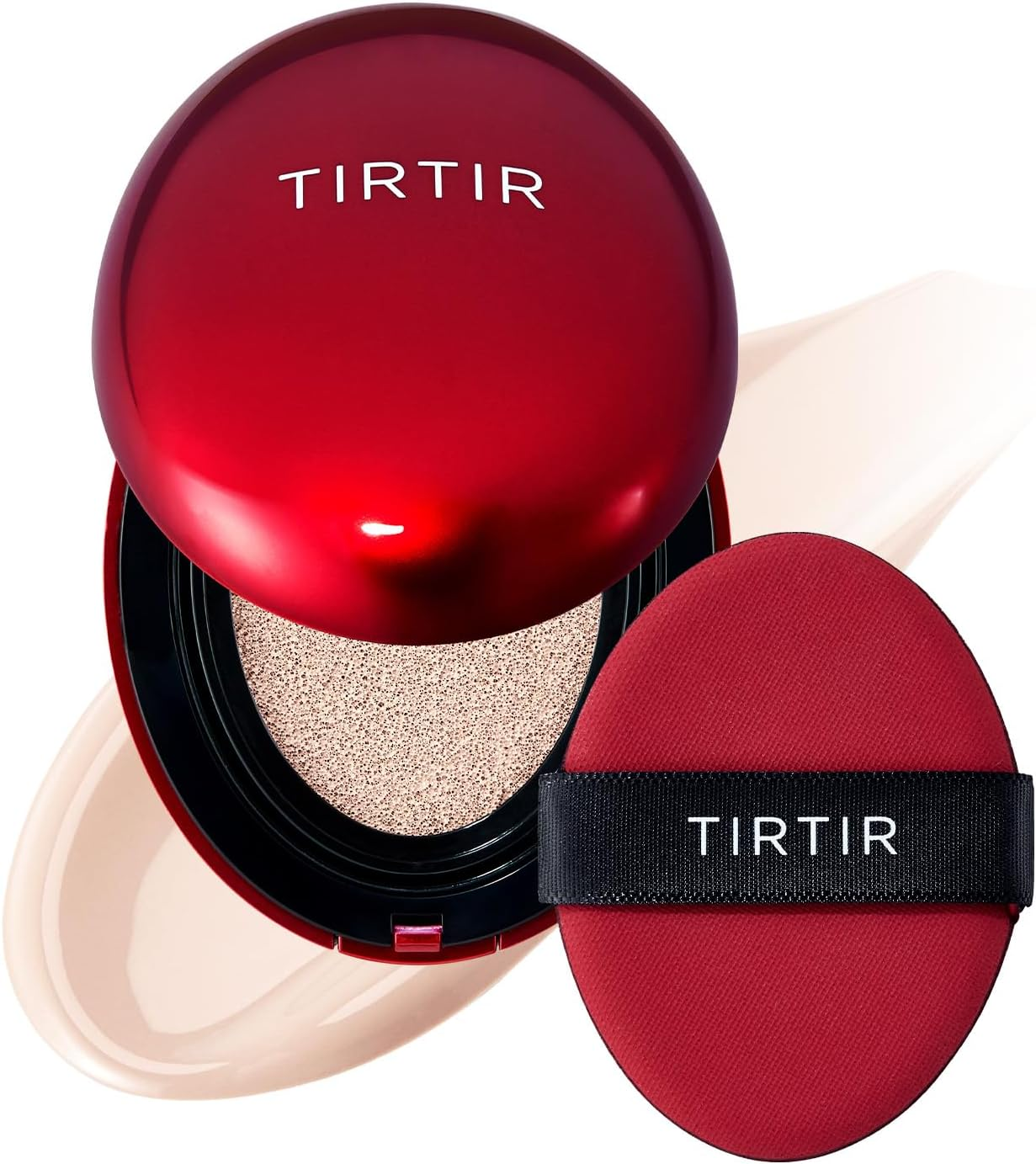 TIRTIR Mask Fit Red Cushion Foundation | Full Coverage, Weightless, Skin Fit, Satin Glow Finish, Korean Makeup Cushion Foundation (#13C Fair, 0.63 Fl Oz) image number 5