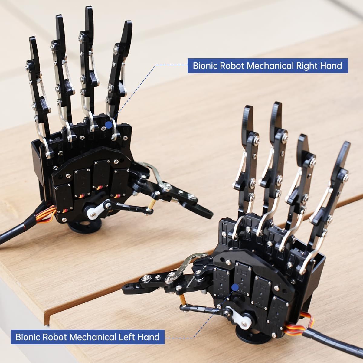HIWONDER Robot Hand Five Fingers Support Secondary Development Solely Movement Bionic Robot Mechanical Arm Hand DIY Robot（Right Hand） image number 5
