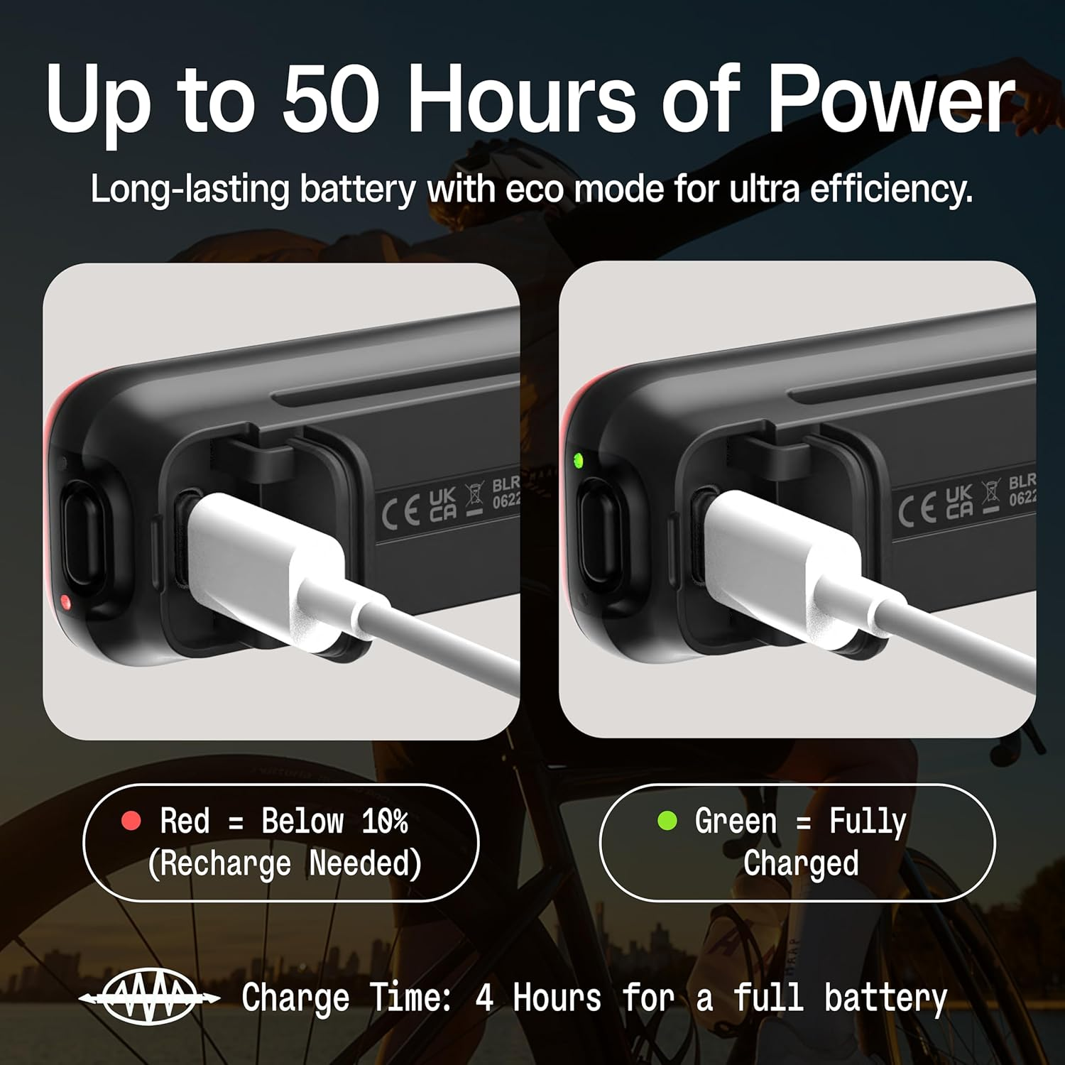 KNOG Blinder Link Rear Bike Light - Powerful Bike Taillight Mounts below Saddle for Maximum Visibility, Innovative Rear Light Keeps Seat Post Clutter-Free No-Size Black image number 1