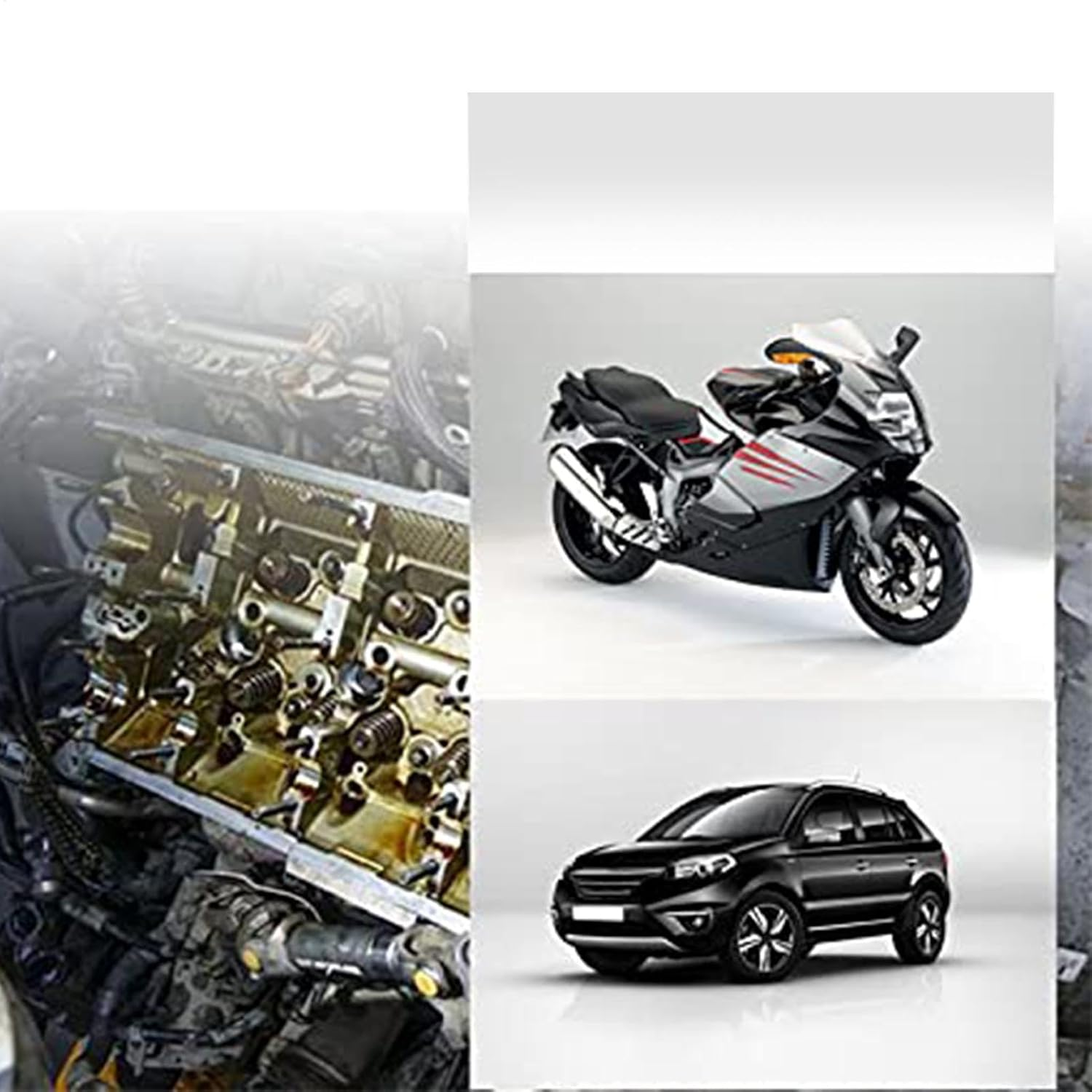 Doiyislem Valve Spring Compressor Tool, Valve Spring Compressor Tool Kit, Overhead Valve Spring Removal Tool Clamp Collet Pusher Adapter Installer Kit Clamp Vehicle Equipment For image number 6