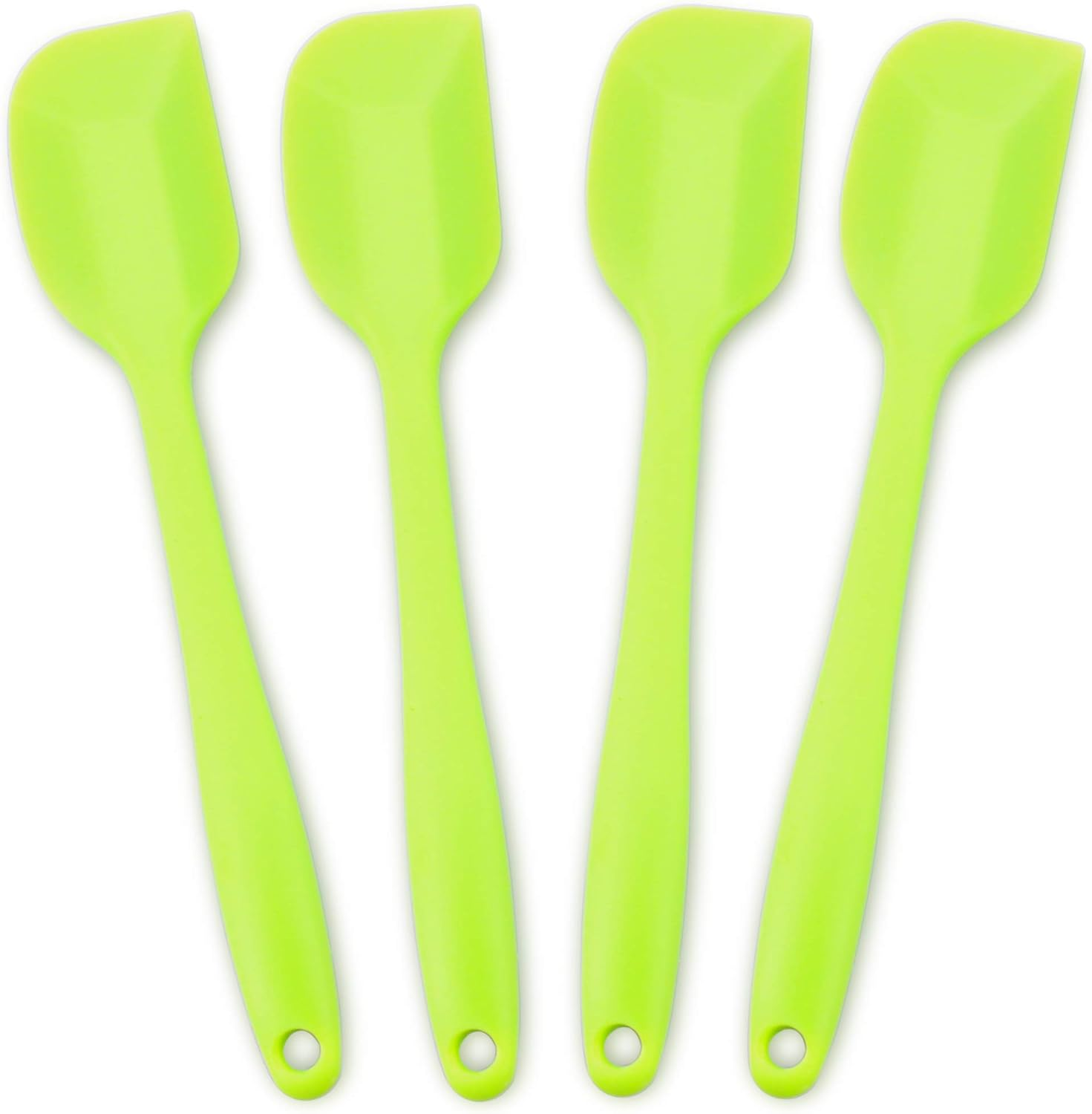 Silicone Spatula 4-Piece Set, Heat-Resistant Spatulas, Non-Stick Rubber Spatulas with Stainless Steel Core