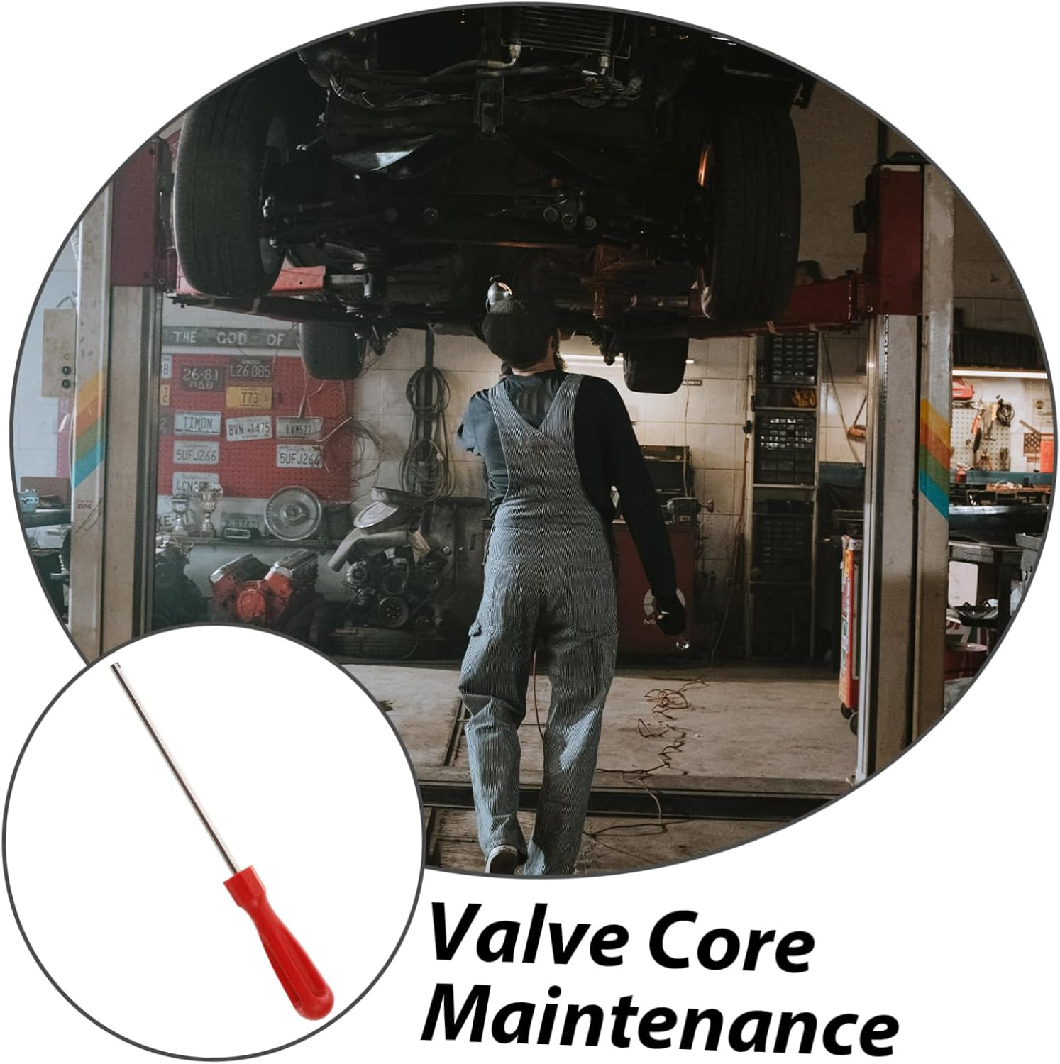 FELTECHELECTR Valve Core Wrench Set 4Pcs Automotive and Bicycle Tire Repair Tools Tire Valve Extension Tool image number 3