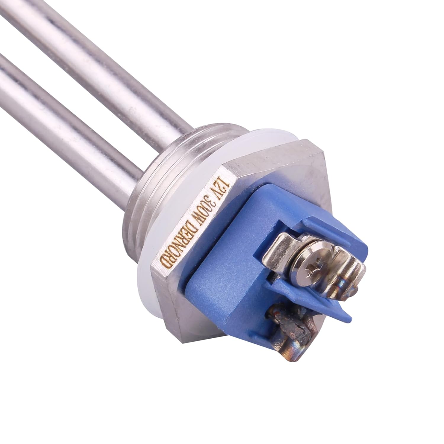 DERNORD 12V 300W DC Immersion Heater Submersible Water Heater Element Stainless Steel Heating Element with 1 Inch NPT Fitting image number 3