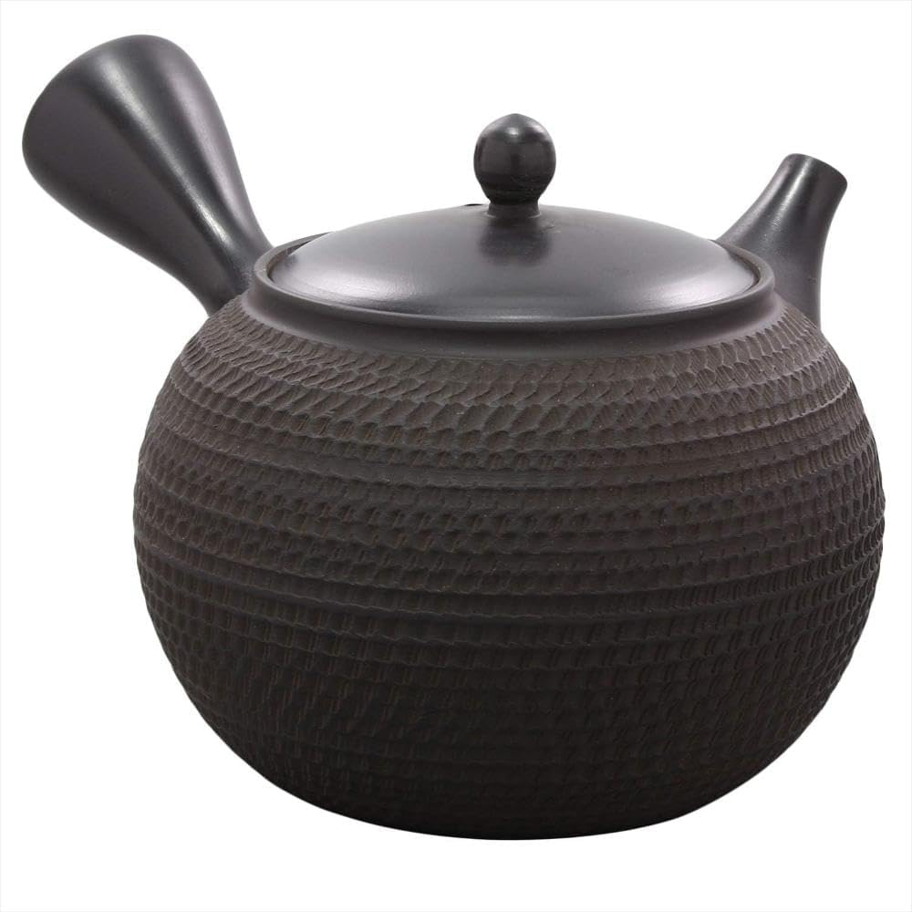 Tamakitsu Kurodo round Teapot, Large, 16.9 Fl Oz (500 Ml)