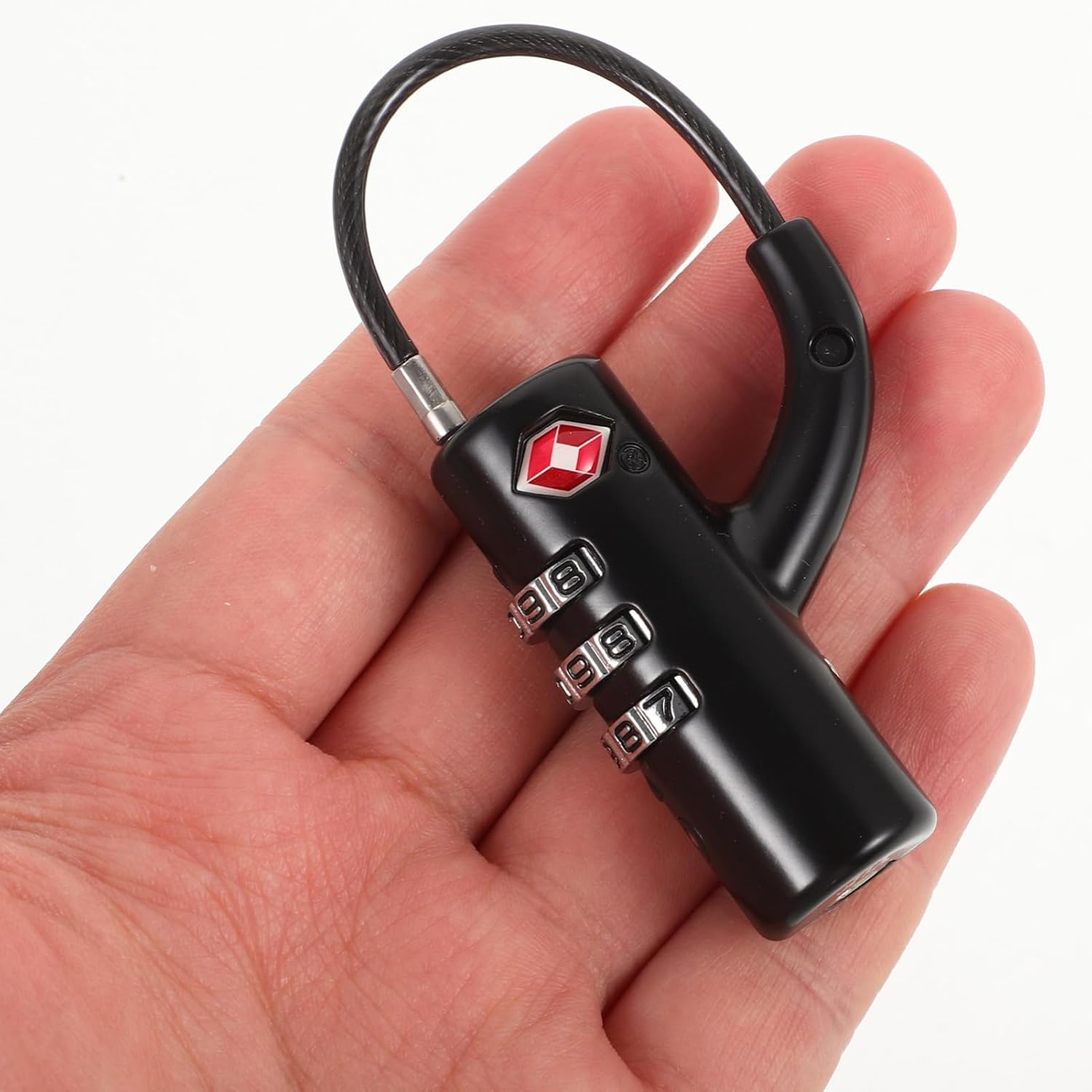 FELTECHELECTR 3 Long Lock for Luggage Approved Keyless Combination Lock Portable Gym Locker Locks image number 4